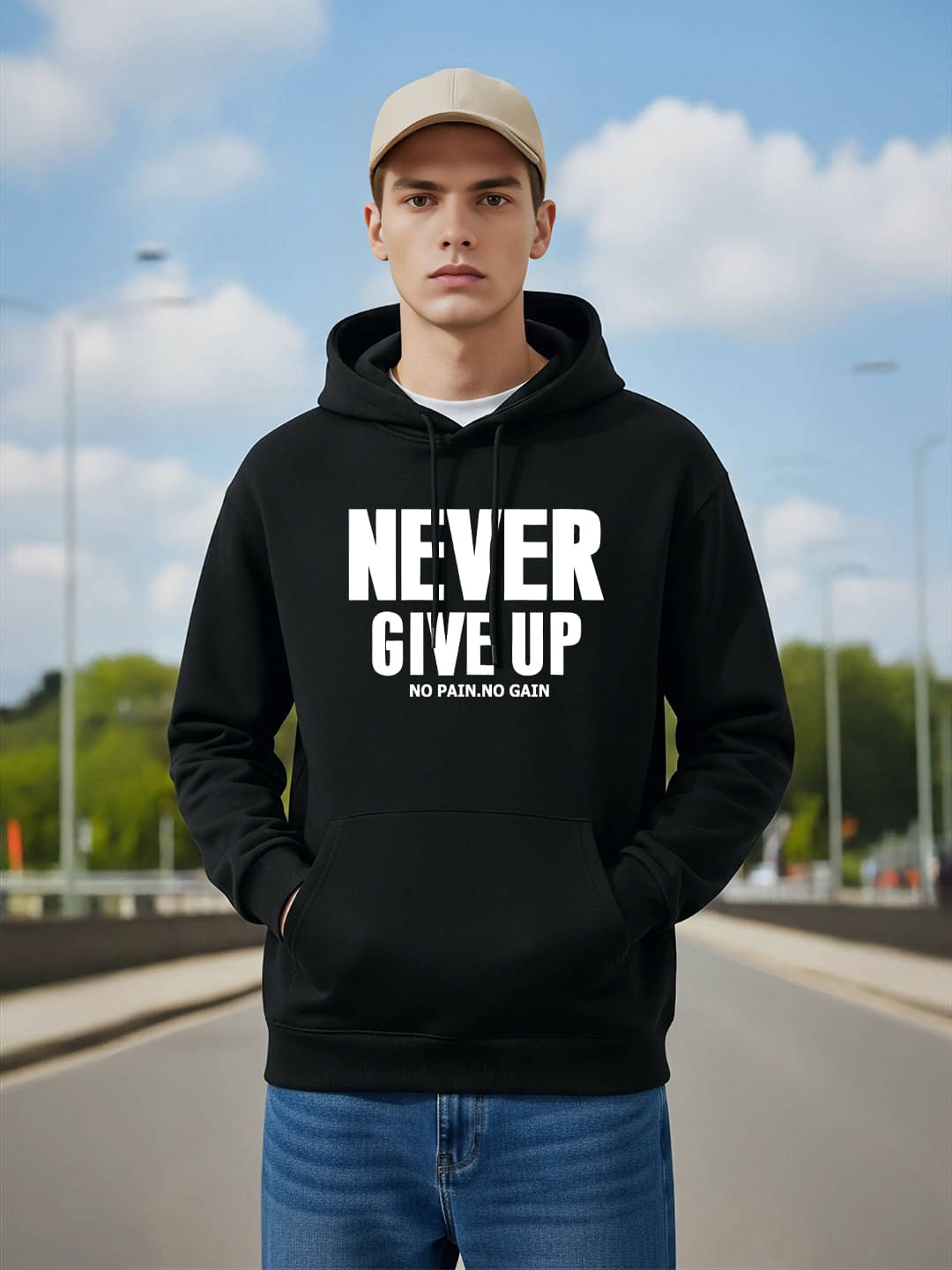     			SCOTT FINCHER Fleece Hooded Men's Sweatshirt - Black ( Pack of 1 )