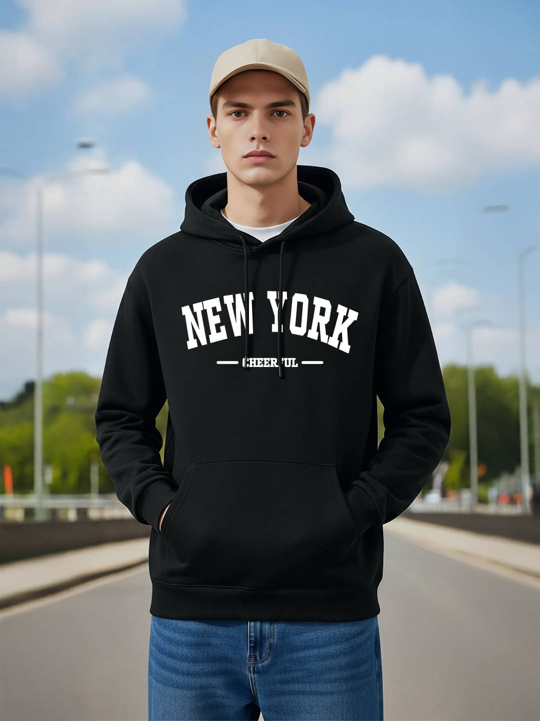     			SCOTT FINCHER Fleece Hooded Men's Sweatshirt - Black ( Pack of 1 )
