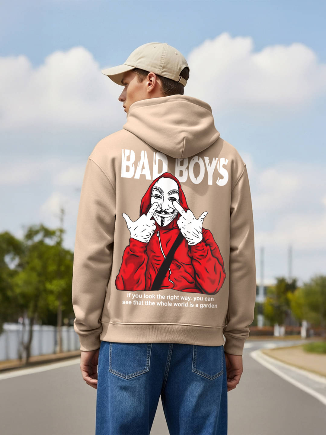     			SCOTT FINCHER Fleece Hooded Men's Sweatshirt - Cream ( Pack of 1 )