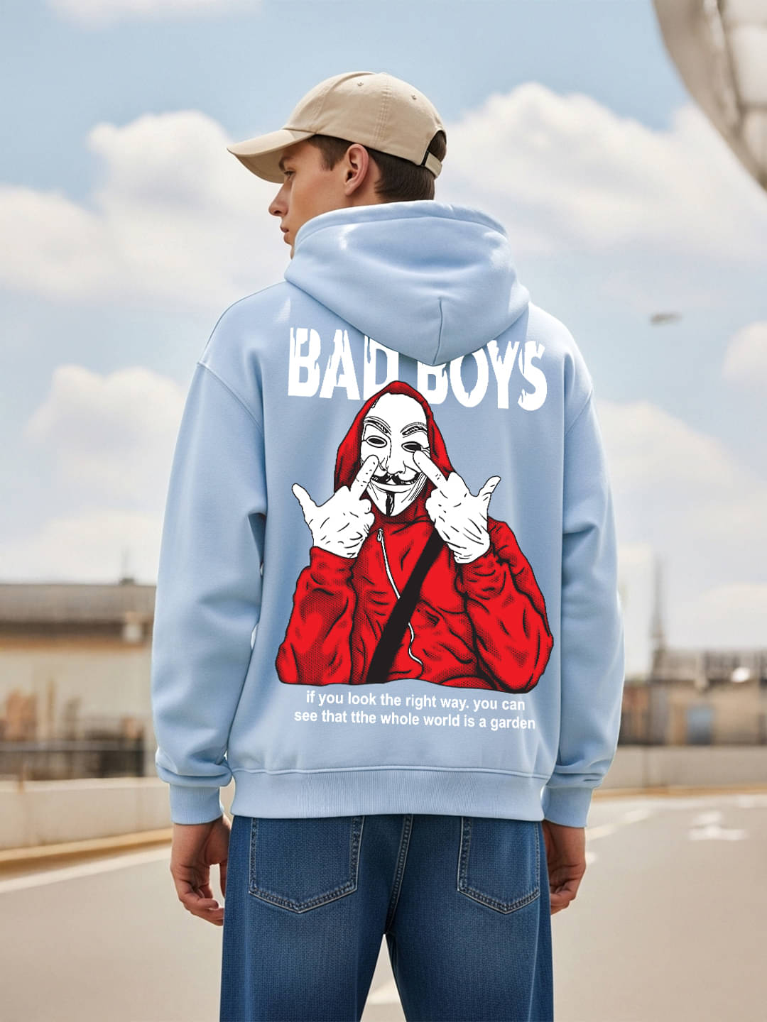     			SCOTT FINCHER Fleece Hooded Men's Sweatshirt - Light Blue ( Pack of 1 )