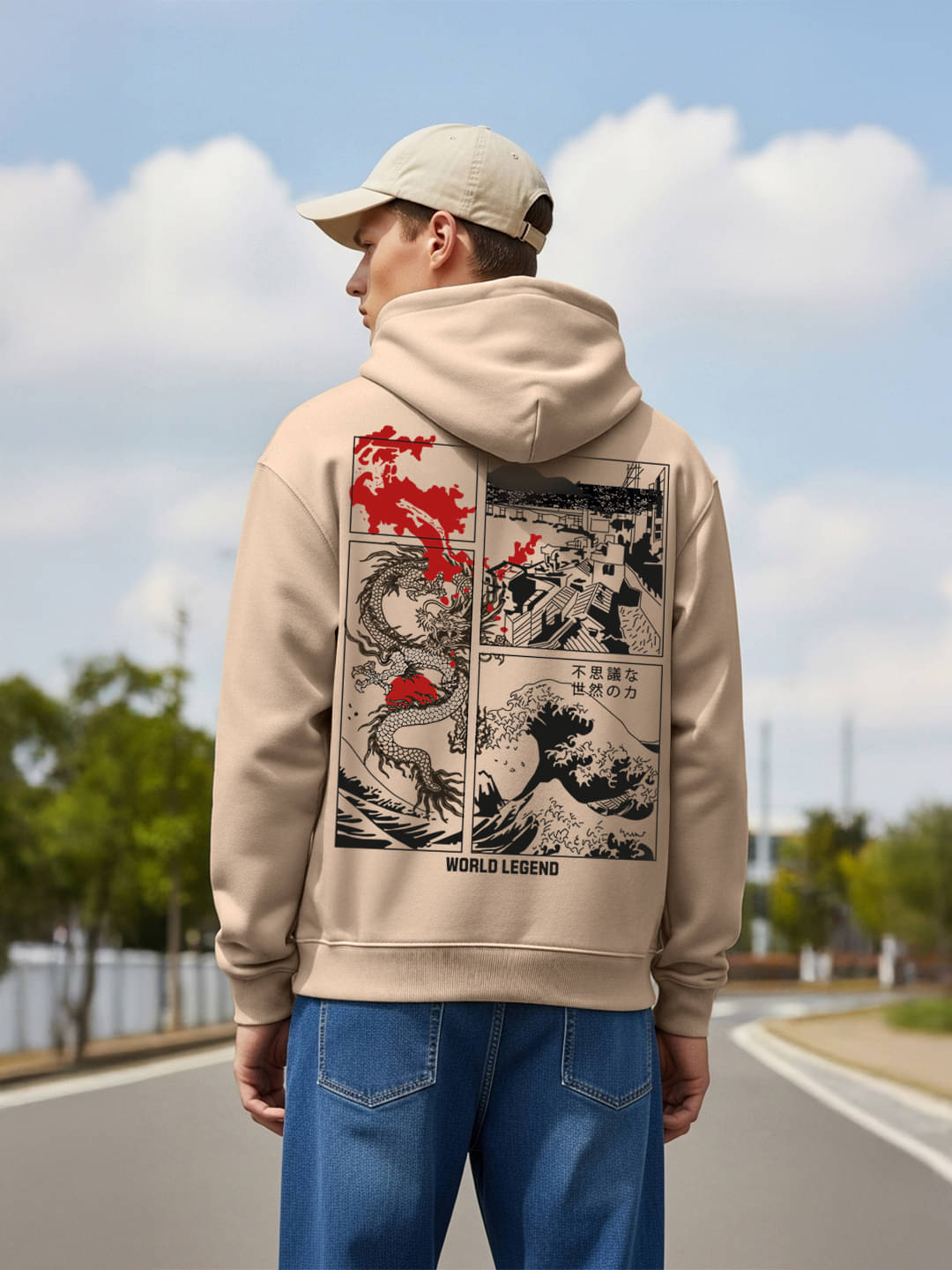     			SCOTT FINCHER Fleece Hooded Men's Sweatshirt - Cream ( Pack of 1 )
