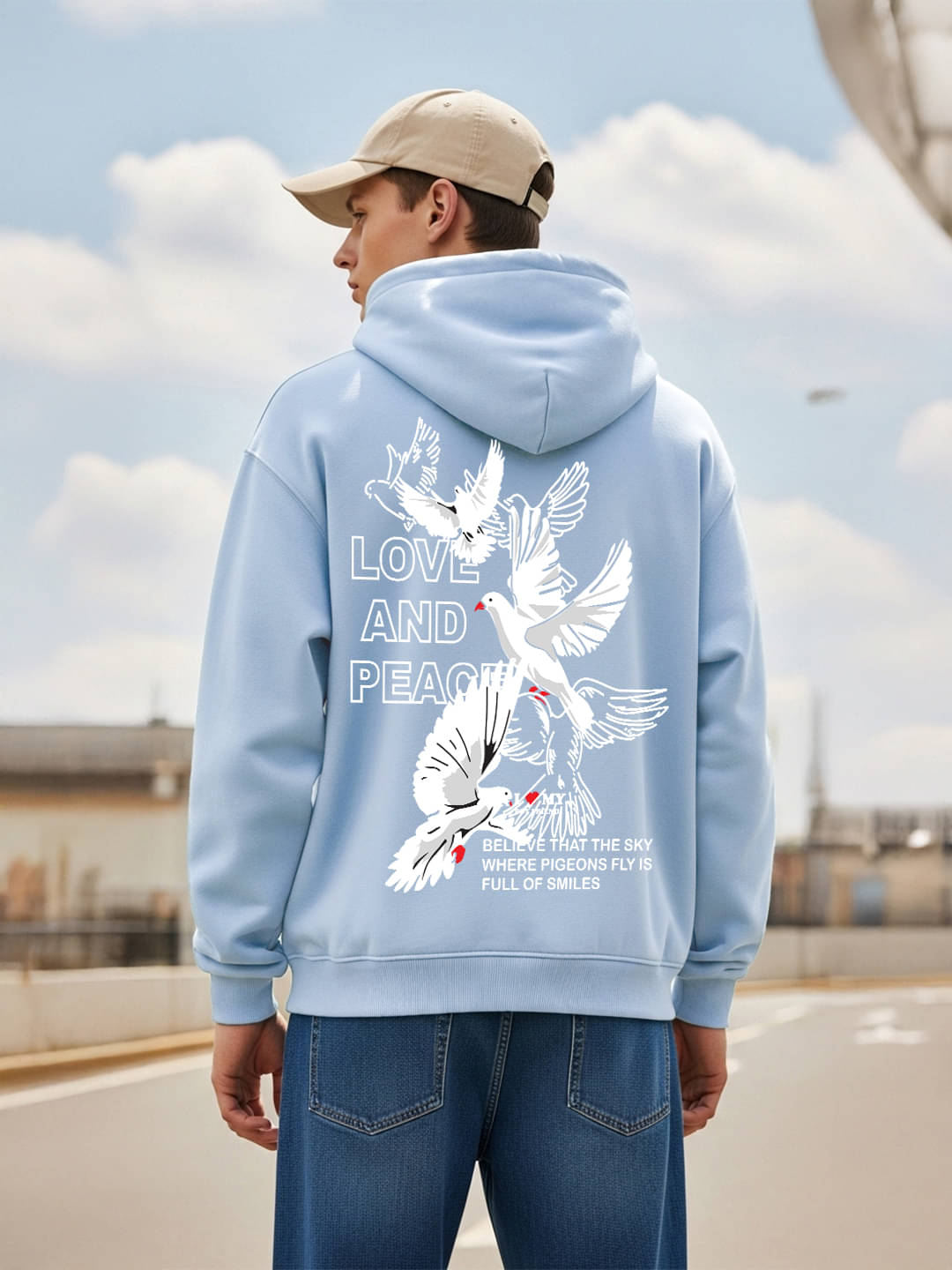     			SCOTT FINCHER Fleece Hooded Men's Sweatshirt - Light Blue ( Pack of 1 )