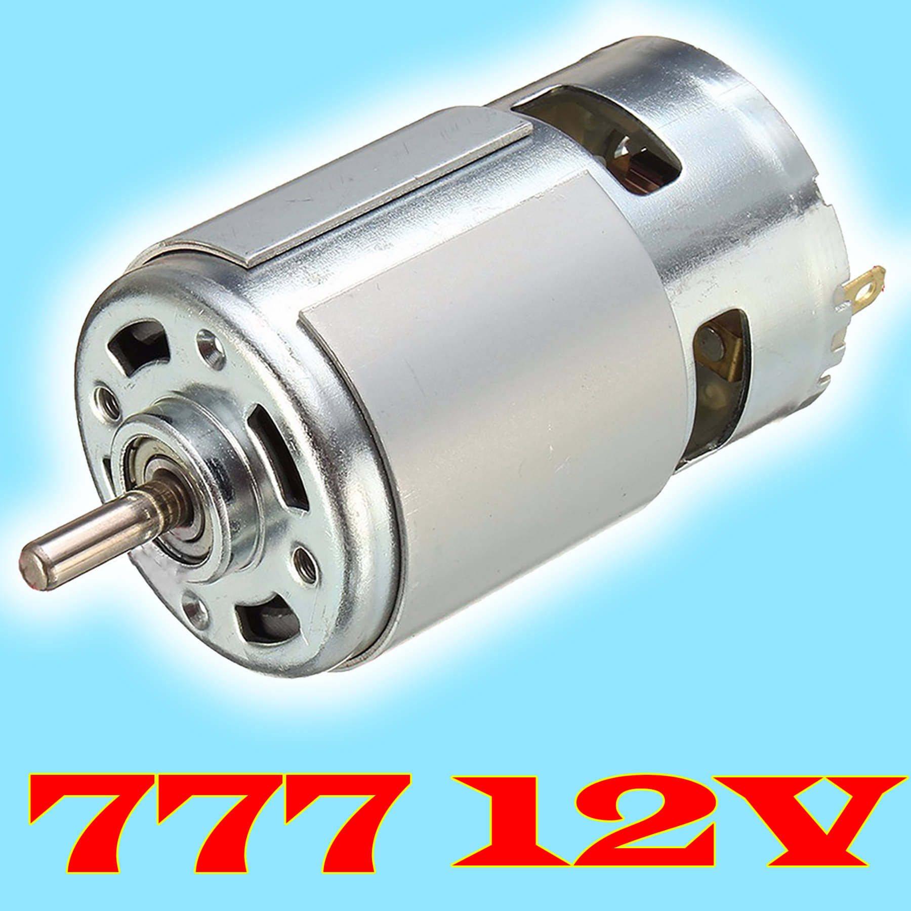 Big 3" 12V RS777 High RPM Torque Brushed DC Big Strong Motor Big 3" 12V RS777 High RPM Torque Brushed DC Big Strong Motor