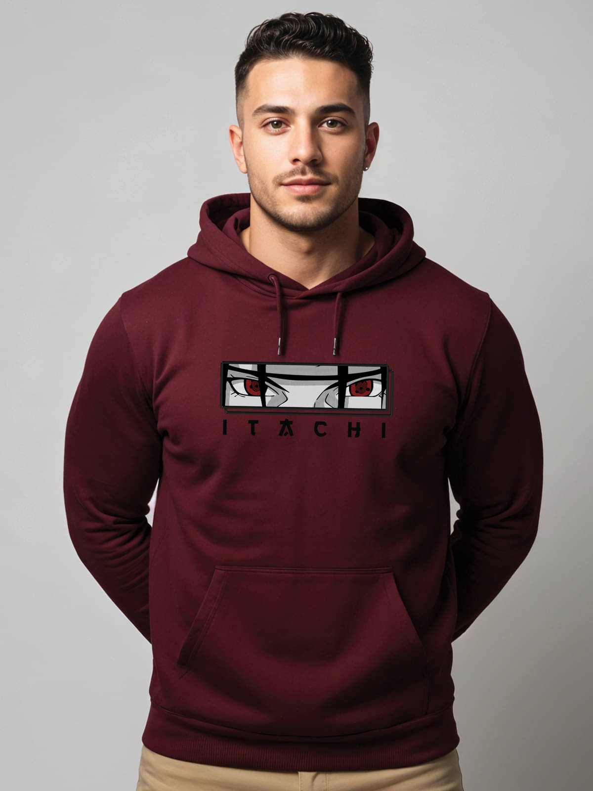     			Adro Fleece Hooded Men's Sweatshirt - Maroon ( Pack of 1 )
