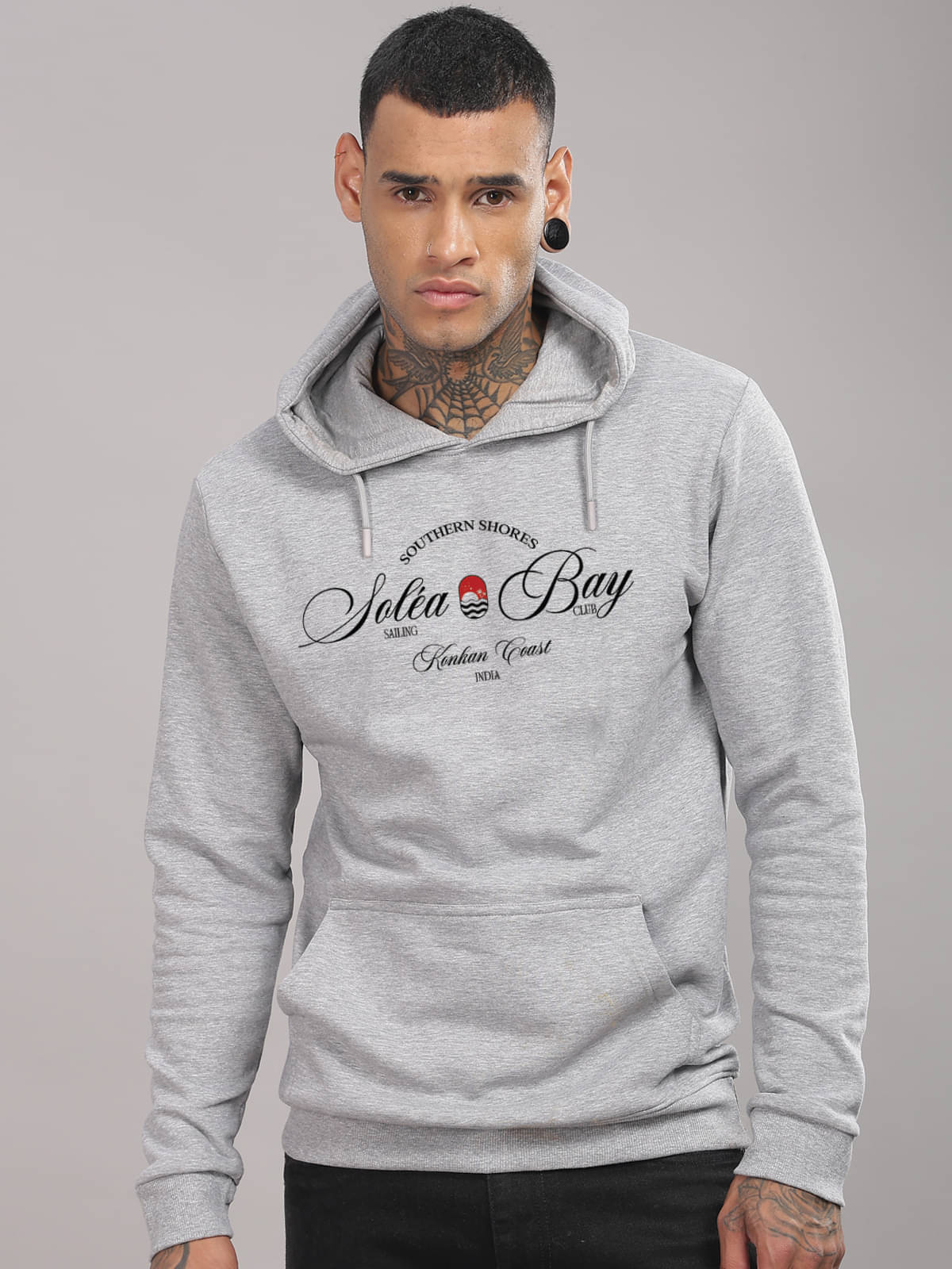 Adro Fleece Hooded Men's Sweatshirt - Grey Melange ( Pack of 1 )     			Adro Fleece Hooded Men's Sweatshirt - Grey Melange ( Pack of 1 )