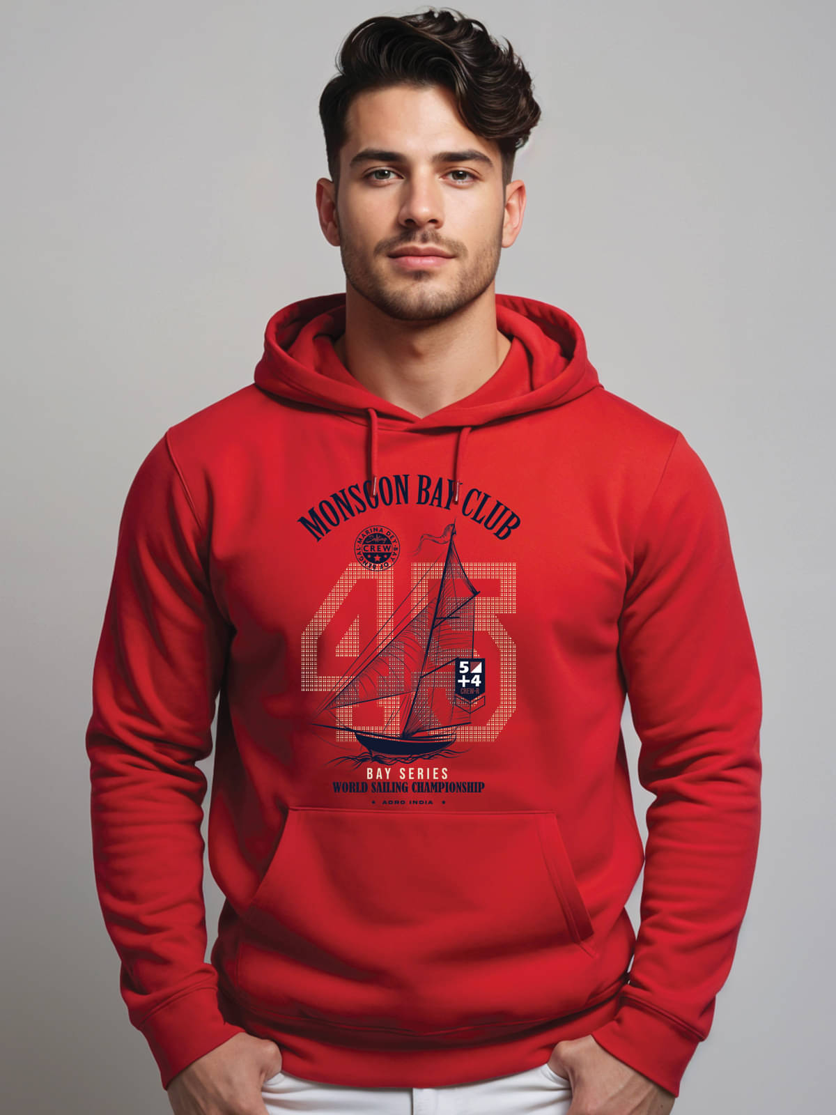 Adro Fleece Hooded Men's Sweatshirt - Red ( Pack of 1 )     			Adro Fleece Hooded Men's Sweatshirt - Red ( Pack of 1 )