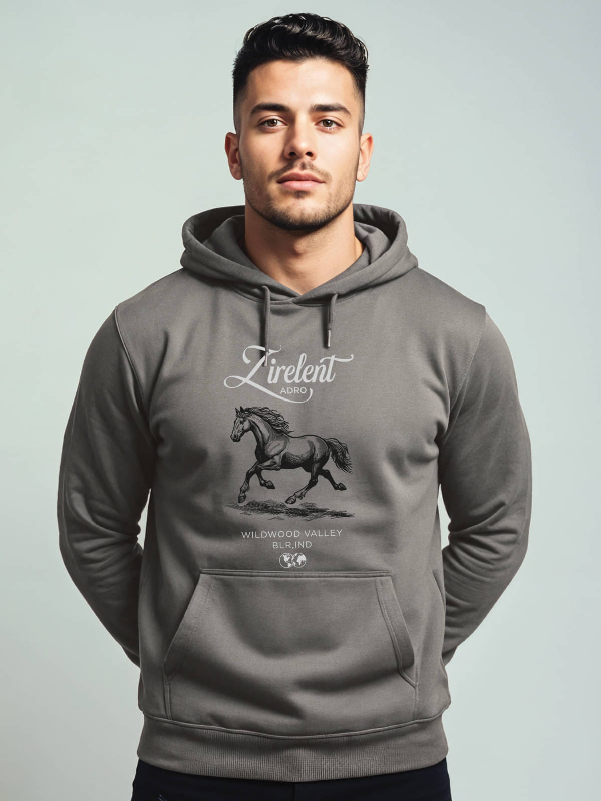 Adro Fleece Hooded Men's Sweatshirt - Dark Grey ( Pack of 1 ) Adro Fleece Hooded Men's Sweatshirt - Dark Grey ( Pack of 1 )