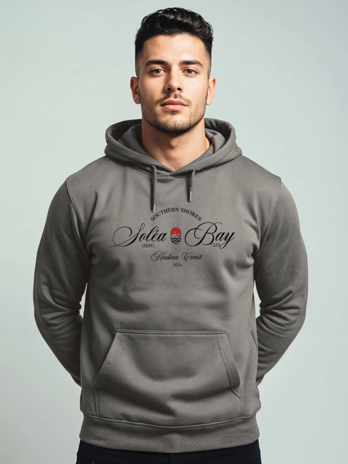     			Adro Fleece Hooded Men's Sweatshirt - Dark Grey ( Pack of 1 )