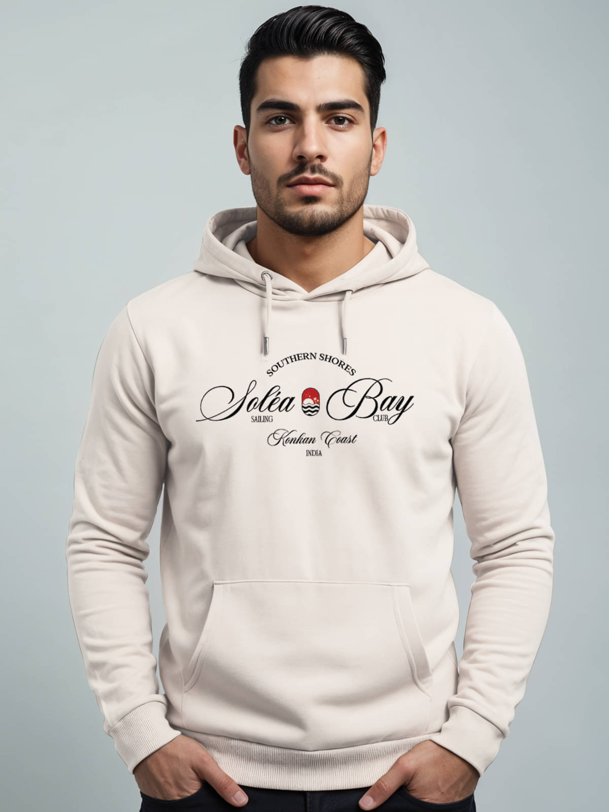     			Adro Fleece Hooded Men's Sweatshirt - Off White ( Pack of 1 )