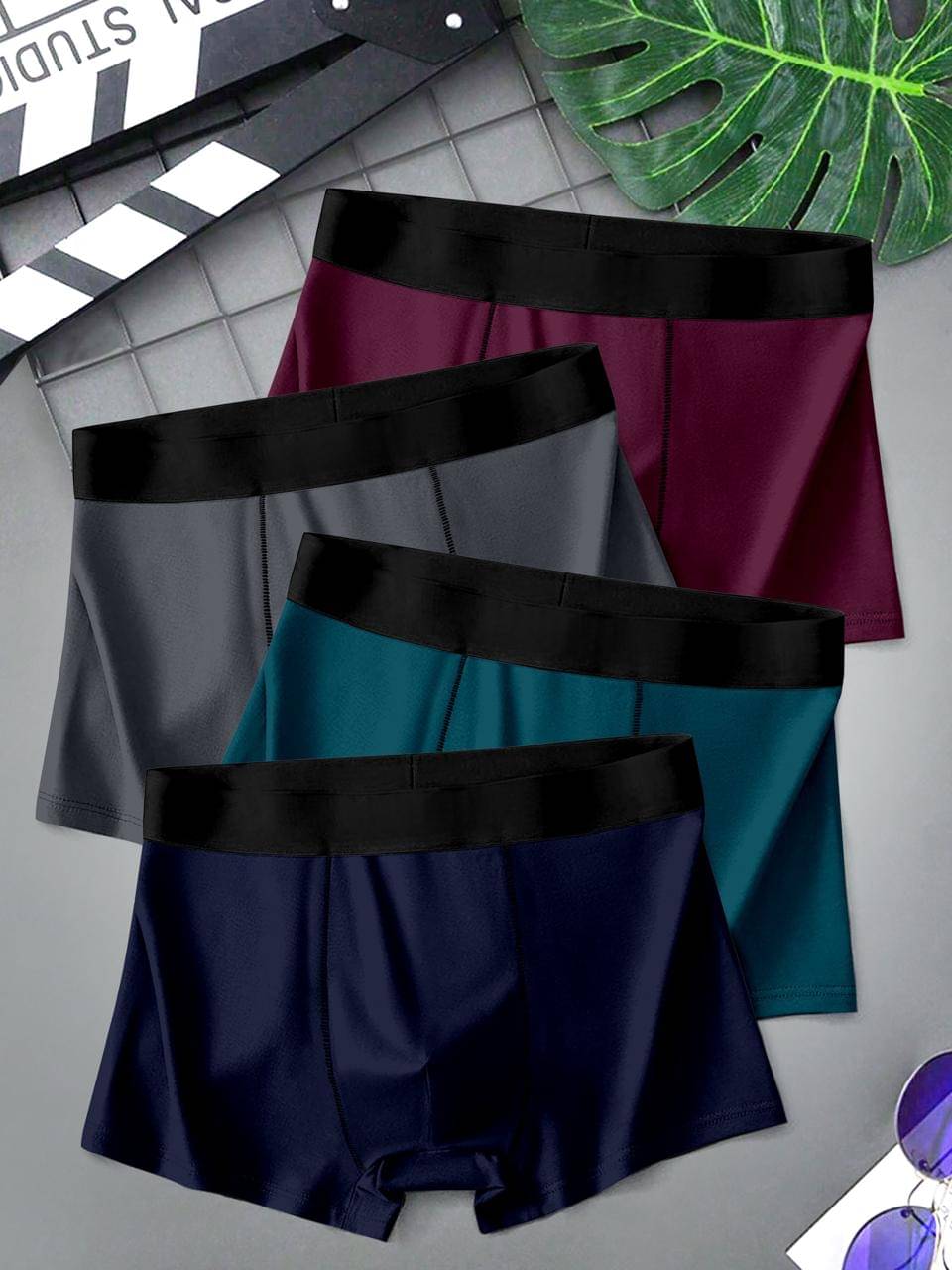 BRAFOZY Pack of 3 Cotton Blend Boy Shorts For Men's ( Multicolor ) BRAFOZY Pack of 3 Cotton Blend Boy Shorts For Men's ( Multicolor )
