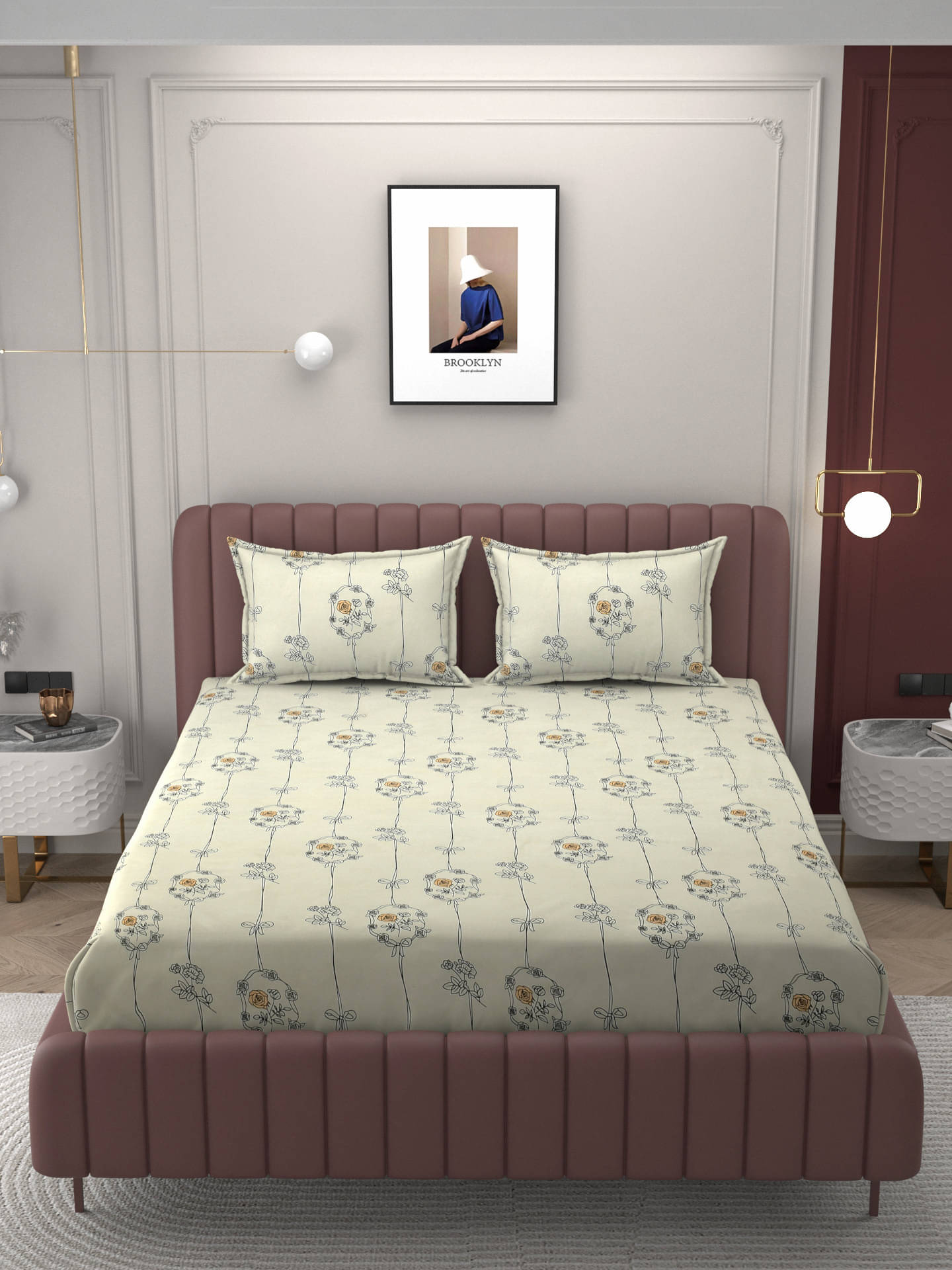 Bromwick Microfiber 1 Double Bedsheet with 2 Pillow Covers ( Multicolor ) Bromwick Microfiber 1 Double Bedsheet with 2 Pillow Covers ( Multicolor )