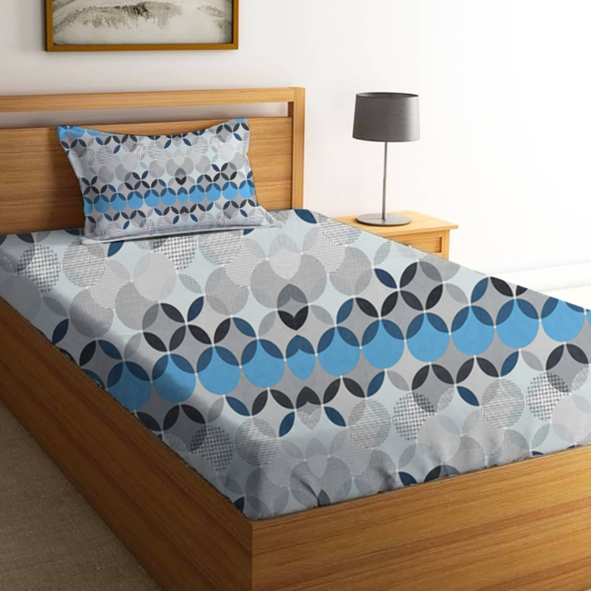 Bromwick Microfiber 1 Single Bedsheet with 1 Pillow Cover ( Multicolor ) Bromwick Microfiber 1 Single Bedsheet with 1 Pillow Cover ( Multicolor )