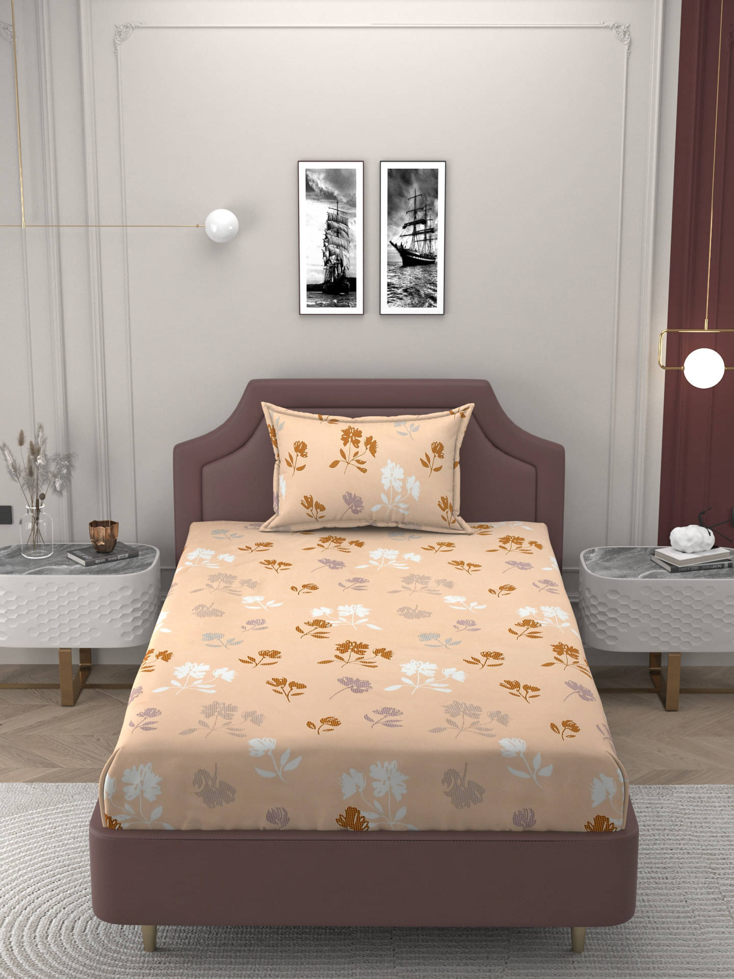 Bromwick Microfiber 1 Single Bedsheet with 1 Pillow Cover ( Orange )     			Bromwick Microfiber 1 Single Bedsheet with 1 Pillow Cover ( Orange )