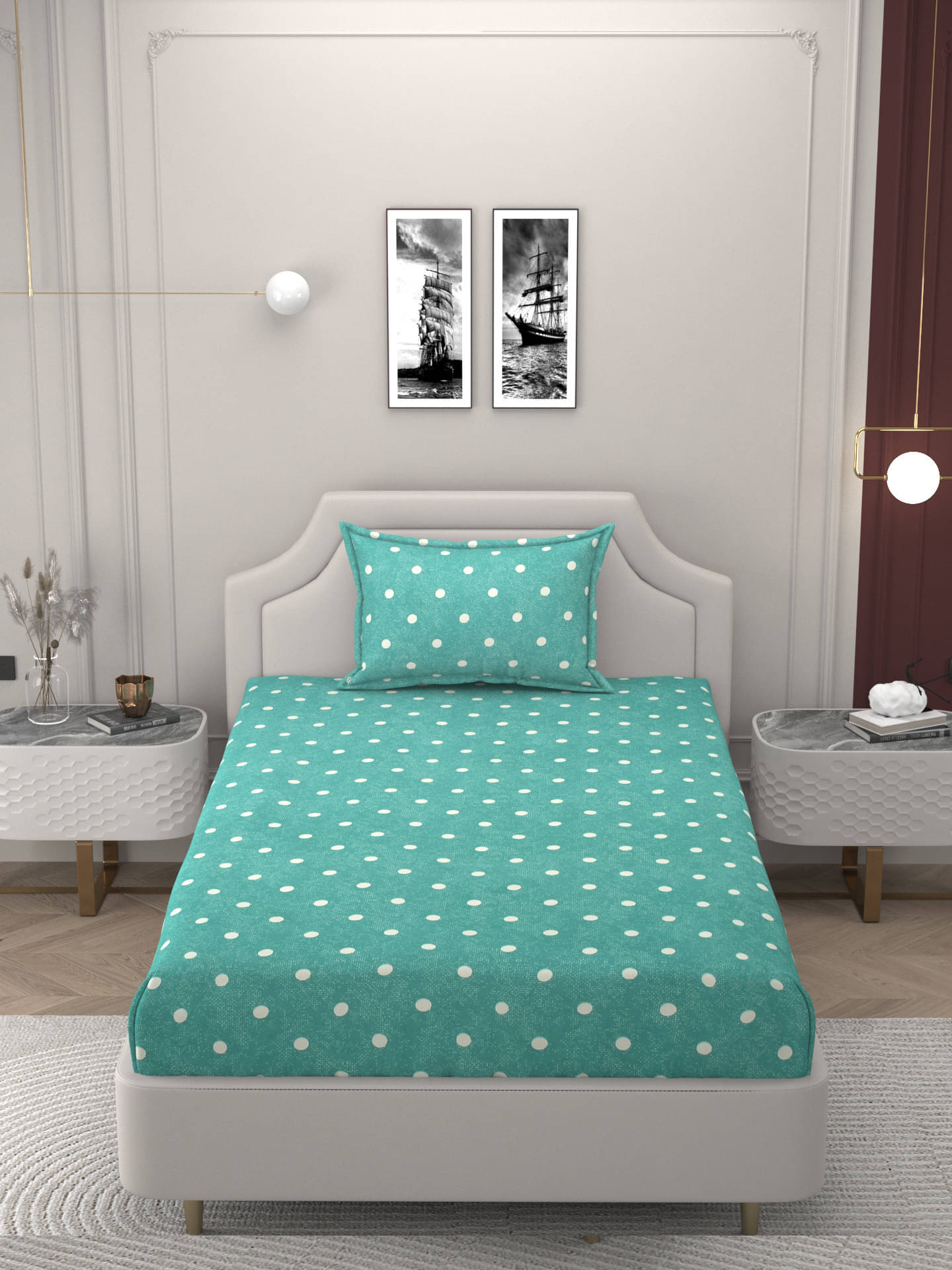 Bromwick Microfiber 1 Single Bedsheet with 1 Pillow Cover ( Green ) Bromwick Microfiber 1 Single Bedsheet with 1 Pillow Cover ( Green )