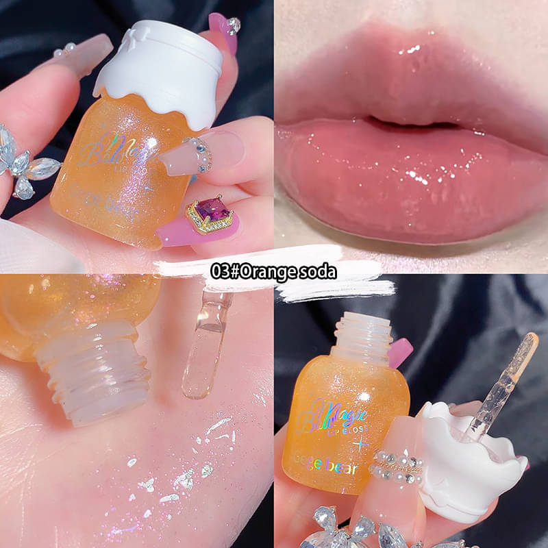     			GEGE BEAR Orange Glossy Lip Gloss 0.09
