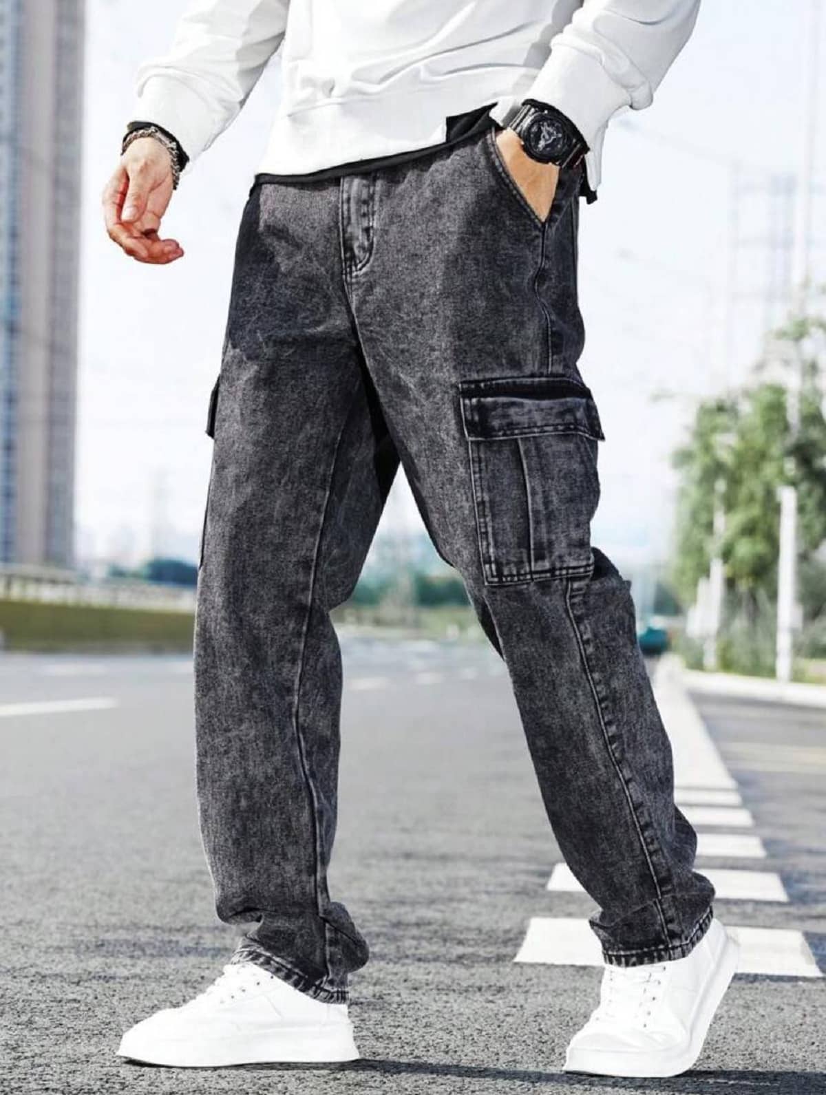GF Basic Men's Jeans - Black ( Pack of 1 ) - Jeans | Buy online on ZillyBuy
