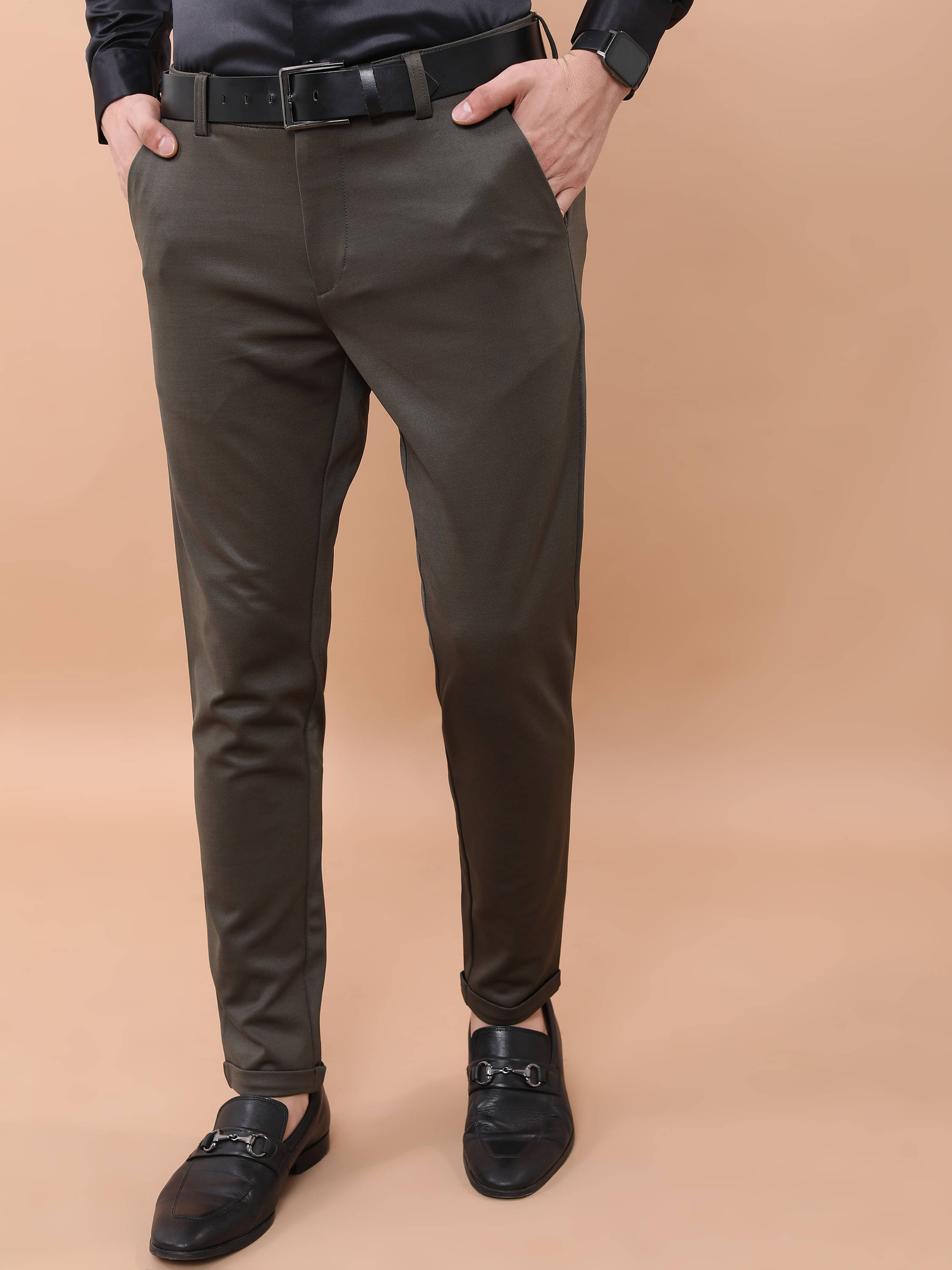     			Highlander Regular Men's Chinos - Green ( Pack of 1 )