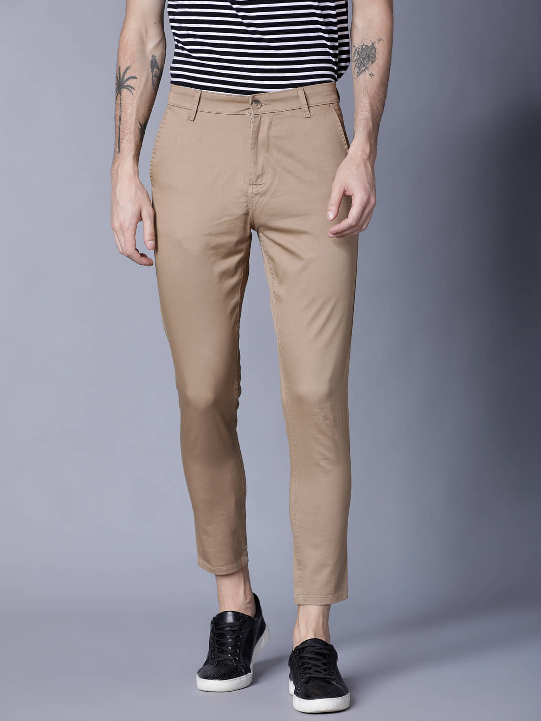     			Highlander Slim Men's Chinos - Khaki ( Pack of 1 )