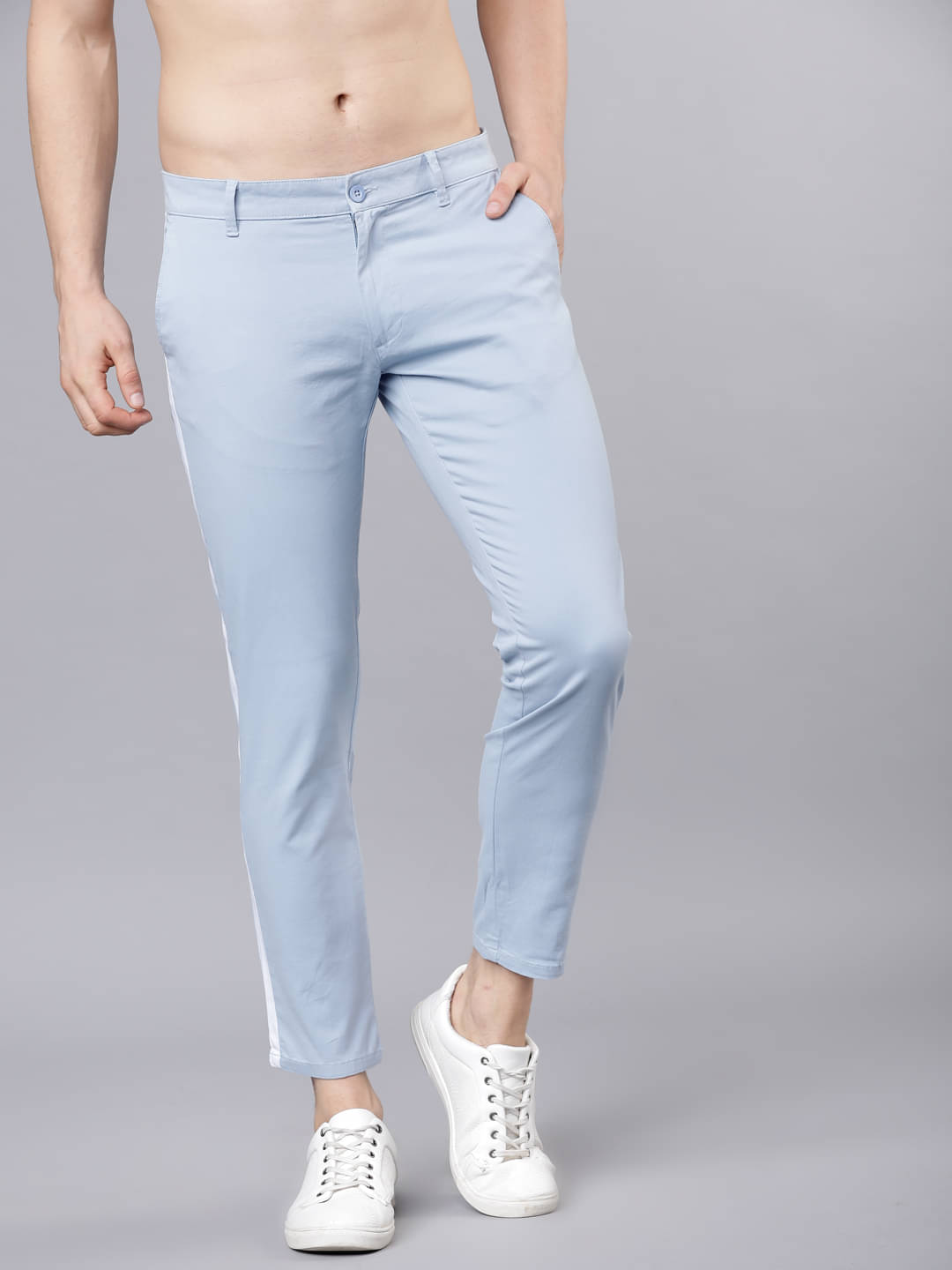     			Highlander Slim Men's Chinos - Blue ( Pack of 1 )
