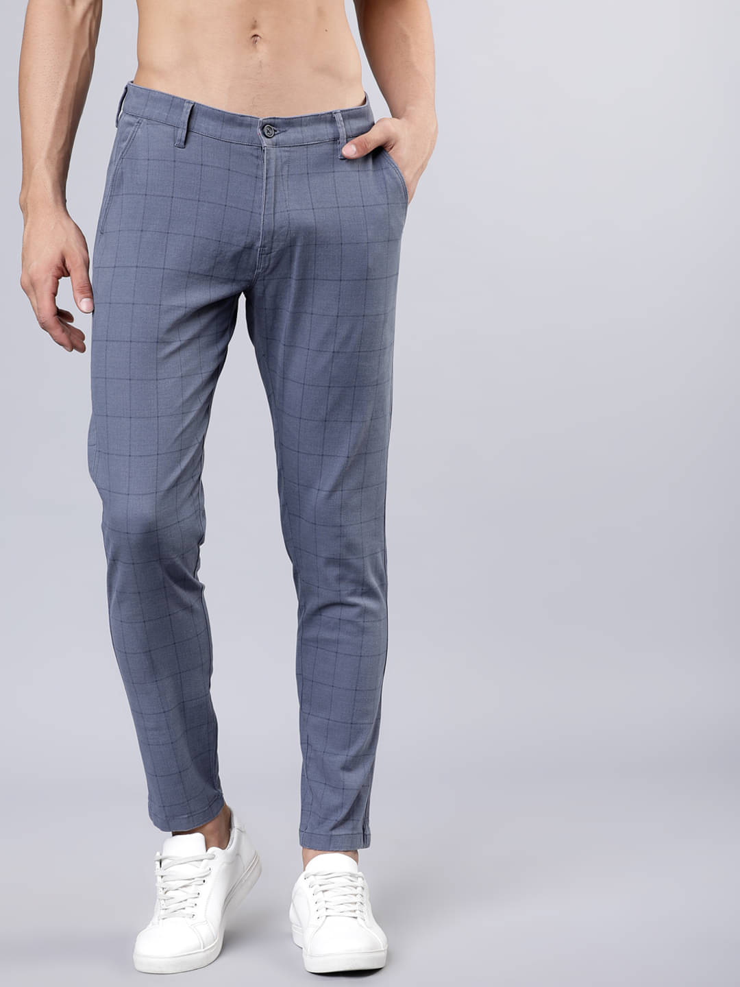     			Highlander Slim Men's Chinos - Blue ( Pack of 1 )