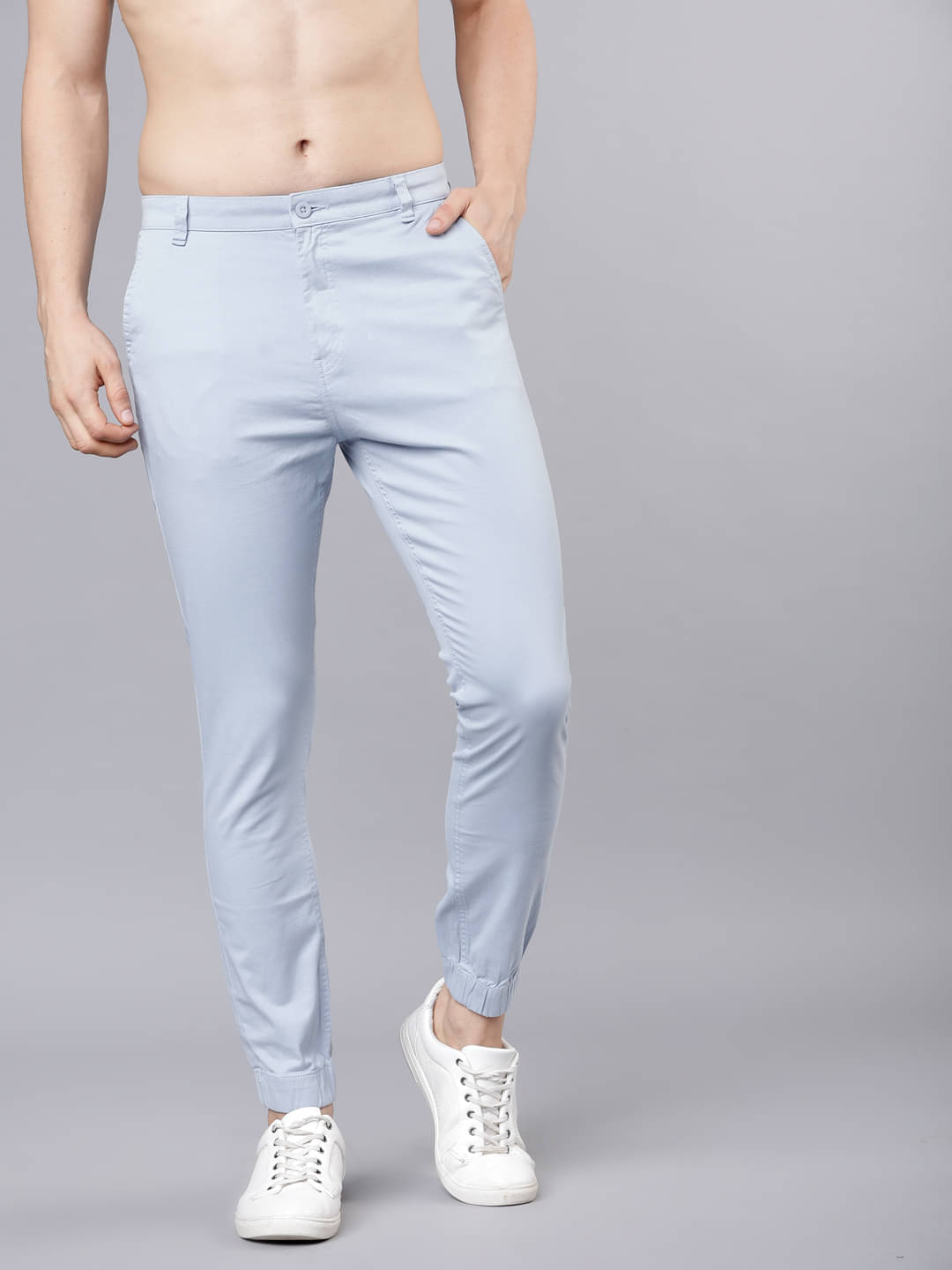     			Highlander Slim Men's Joggers - Blue ( Pack of 1 )