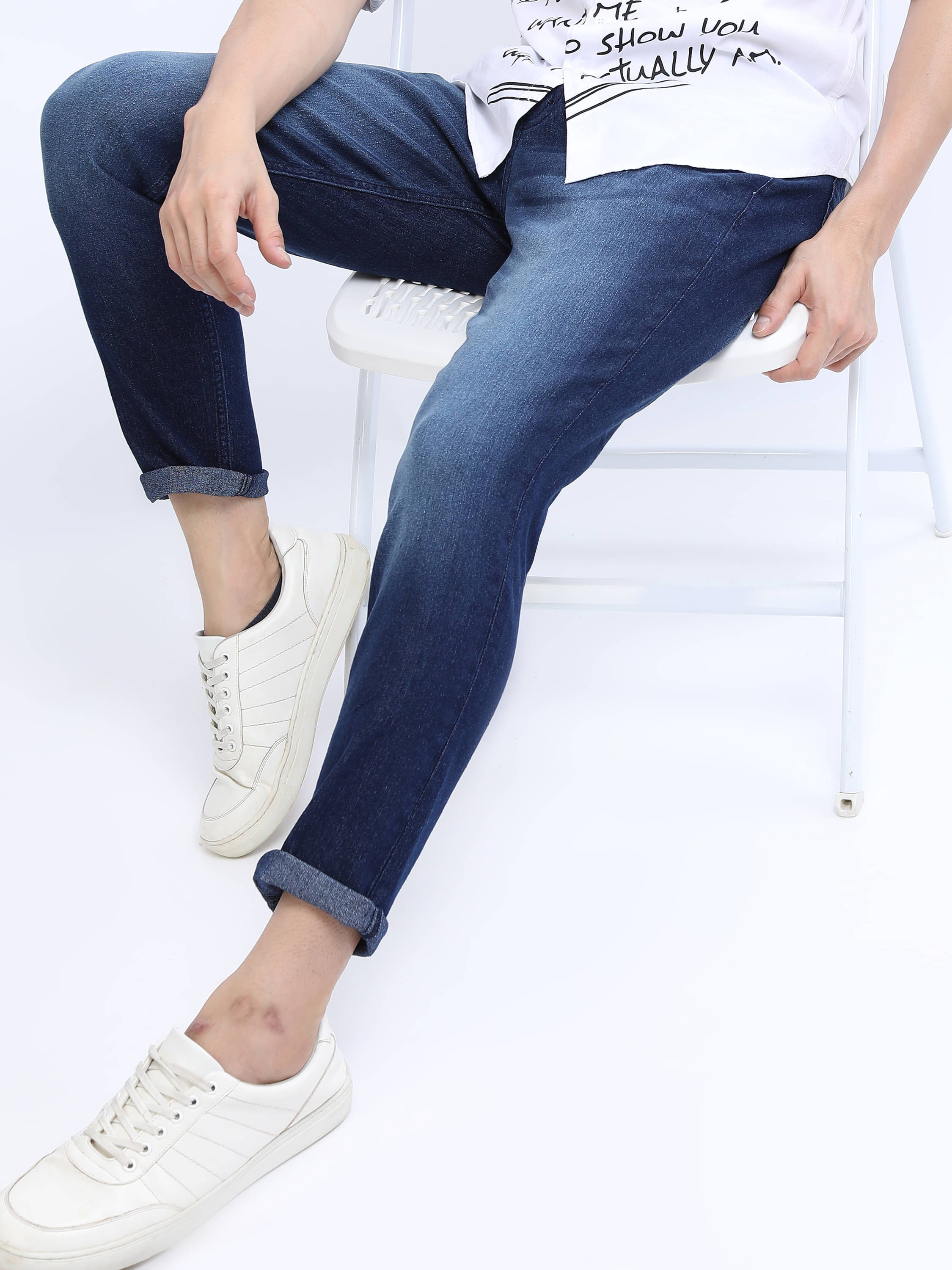     			Highlander Tapered Men's Jeans - Indigo ( Pack of 1 )