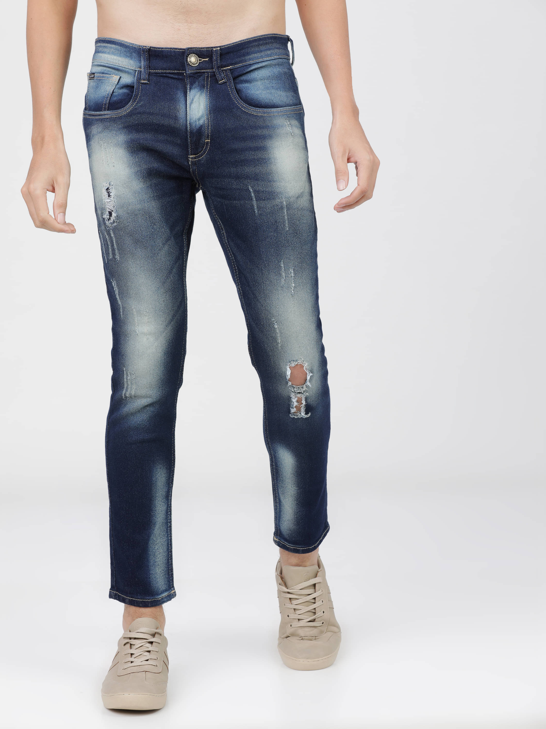     			Highlander Tapered Men's Jeans - Indigo ( Pack of 1 )