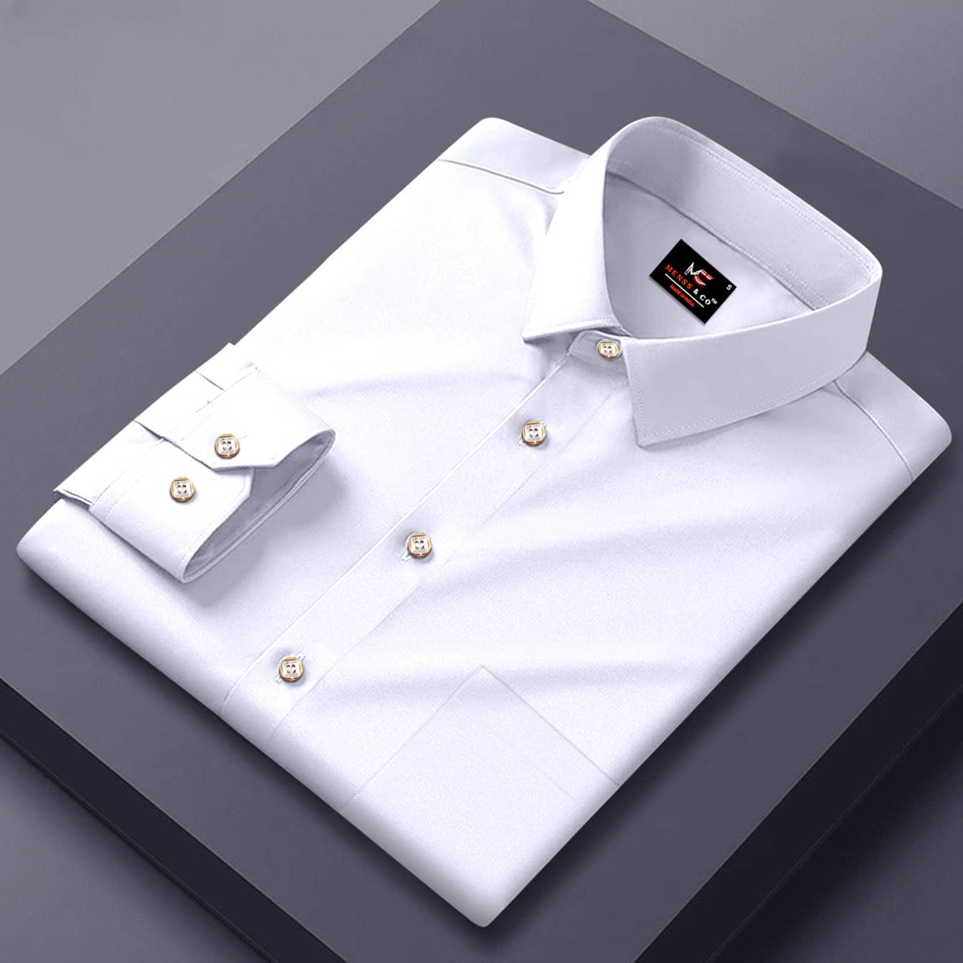     			JENY FASHION 100% Cotton Regular Fit Solids Full Sleeves Men's Casual Shirt - White ( Pack of 1 )