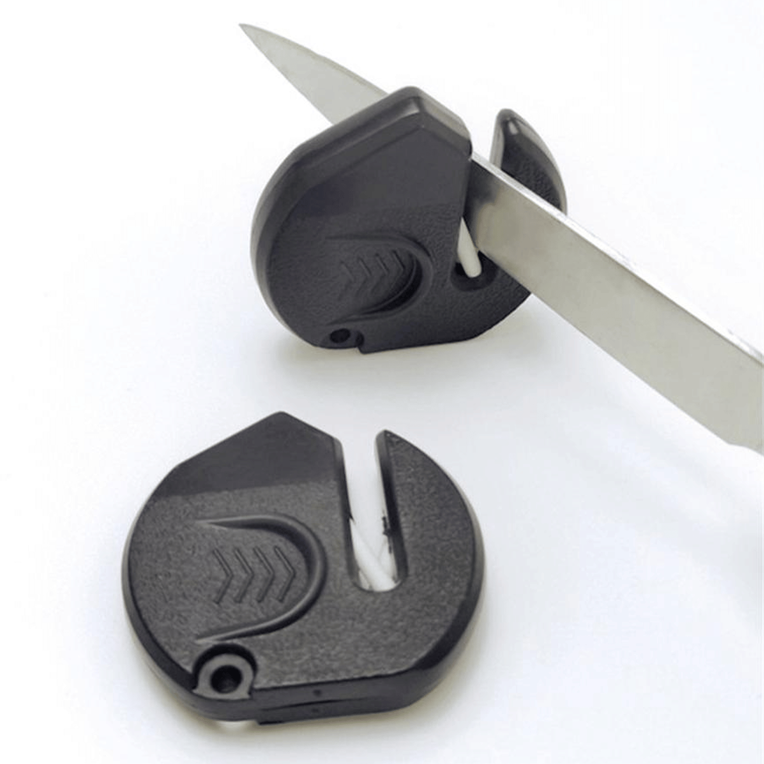     			Knife Sharpener Small, Mini Portable Knife Sharpener Kitchen Household Handheld Grindstones-v (2 Pcs)