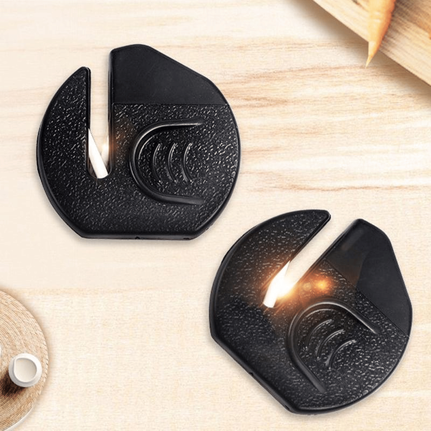 Knife Sharpener Small, Mini Portable Knife Sharpener Kitchen Household Handheld Grindstones-v (2 Pcs) Knife Sharpener Small, Mini Portable Knife Sharpener Kitchen Household Handheld Grindstones-v (2 Pcs)