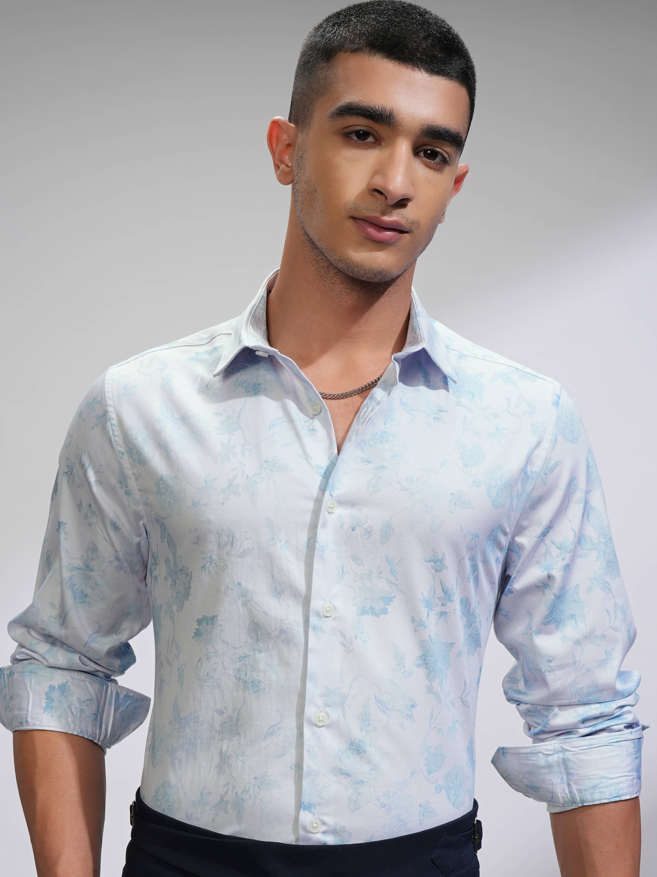 Locomotive 100% Cotton Slim Fit Self Design Full Sleeves Men's Casual Shirt - Multicolor ( Pack of 1 ) Locomotive 100% Cotton Slim Fit Self Design Full Sleeves Men's Casual Shirt - Multicolor ( Pack of 1 )