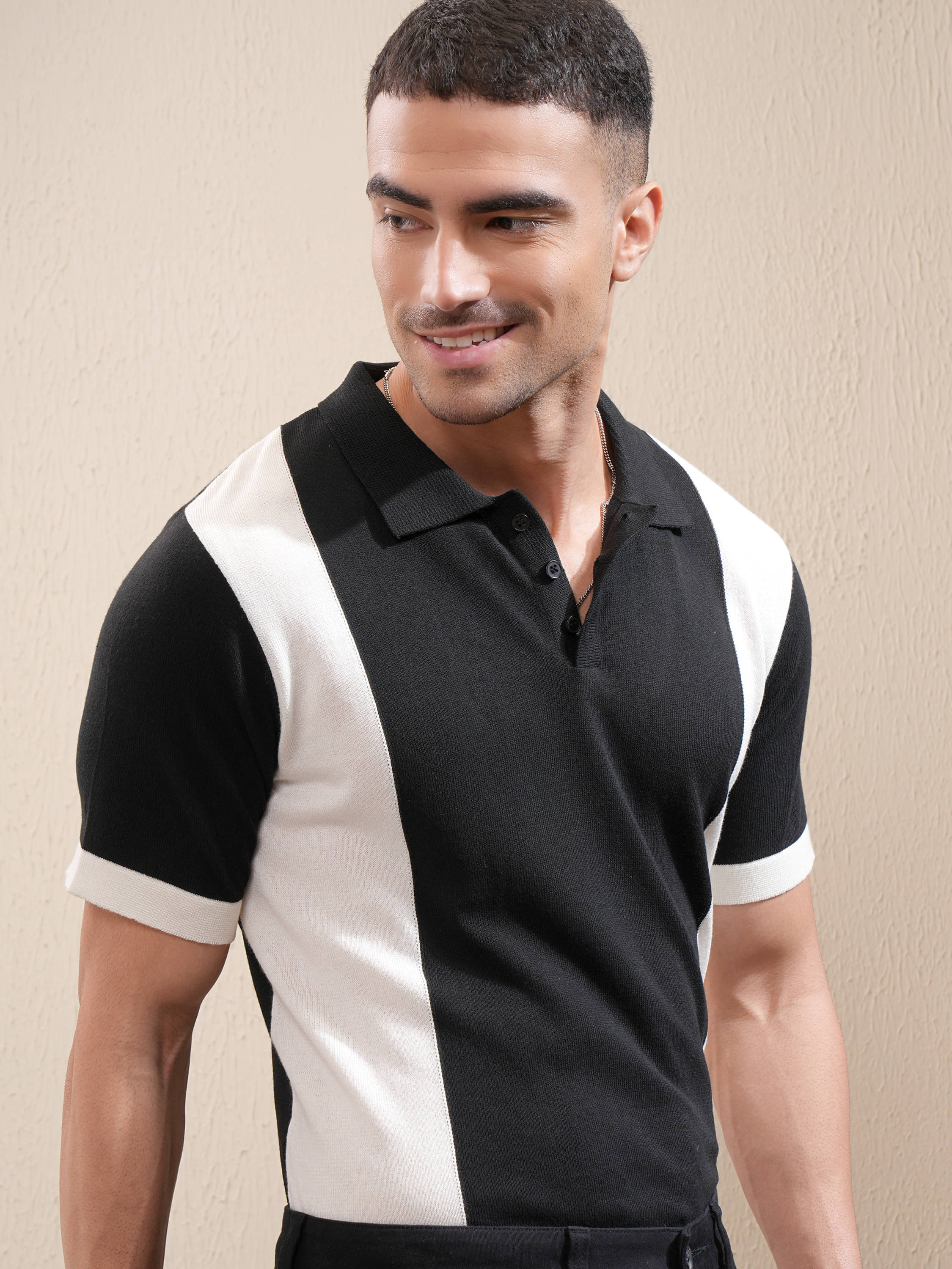 Locomotive Men Cotton Blend Relaxed Fit Colorblock Polo T Shirt ( Multicolor ) Locomotive Men Cotton Blend Relaxed Fit Colorblock Polo T Shirt ( Multicolor )