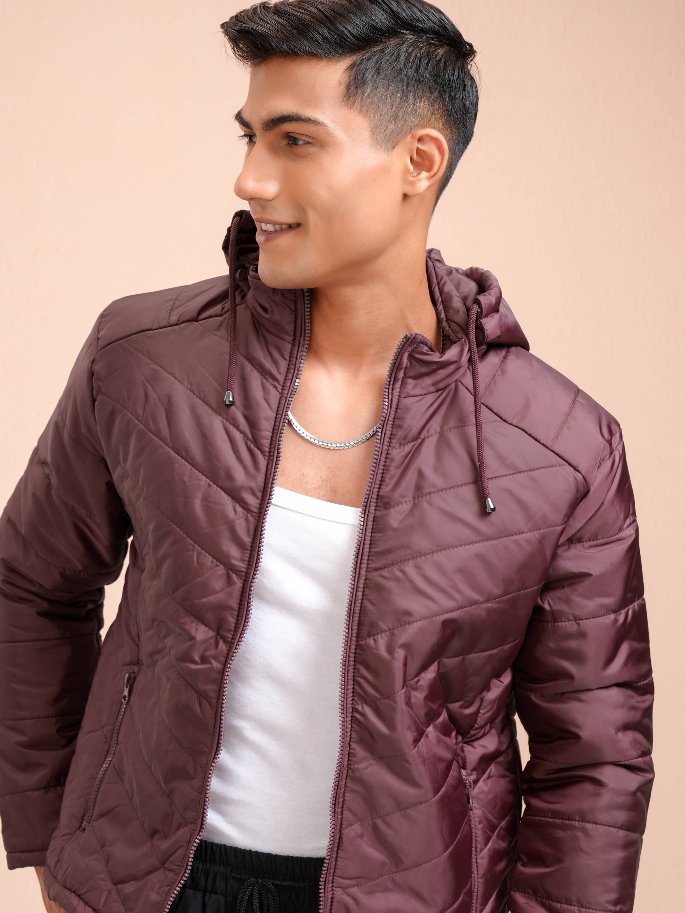 Locomotive Polyester Blend Men's Puffer Jacket - Maroon ( Pack of 1 ) Locomotive Polyester Blend Men's Puffer Jacket - Maroon ( Pack of 1 )