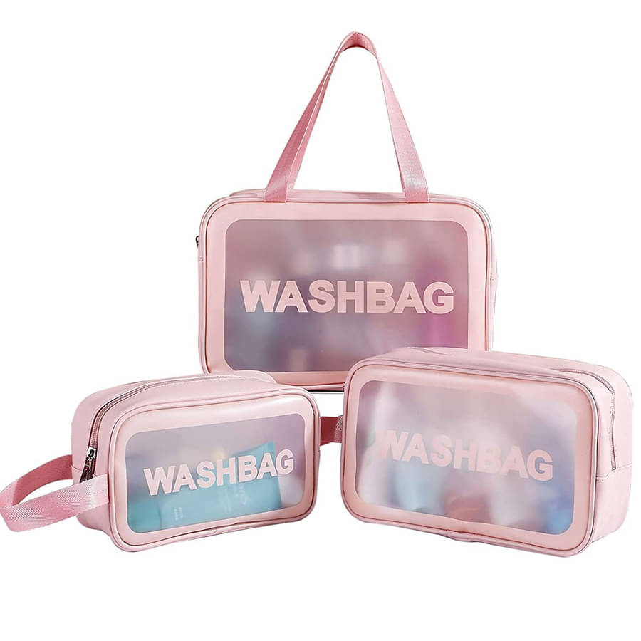     			Milujilu Pink Bag Makeup Pouch