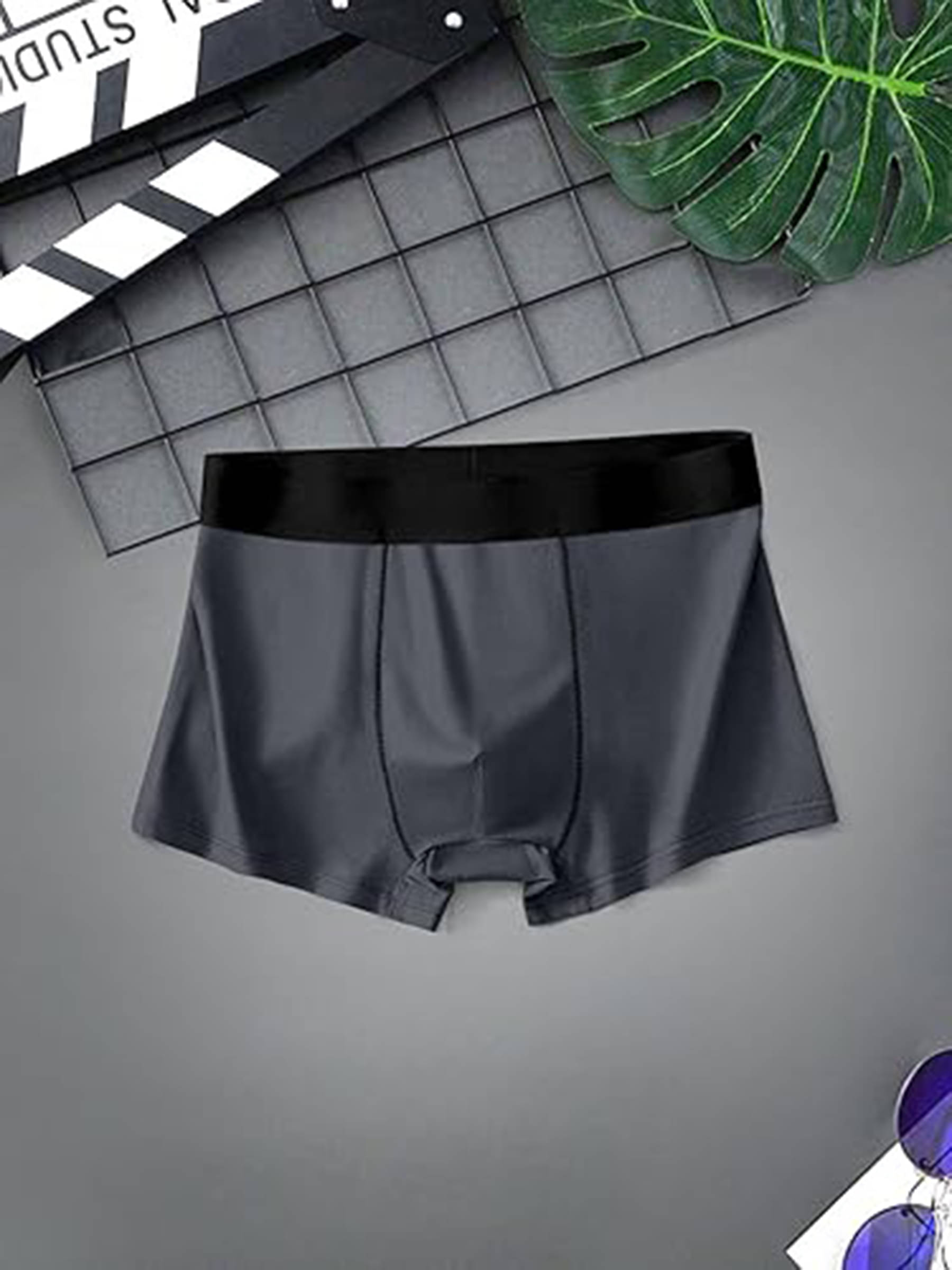     			O'Womaniyah Pack of 1 Cotton Blend Boy Shorts For Men's ( Grey )