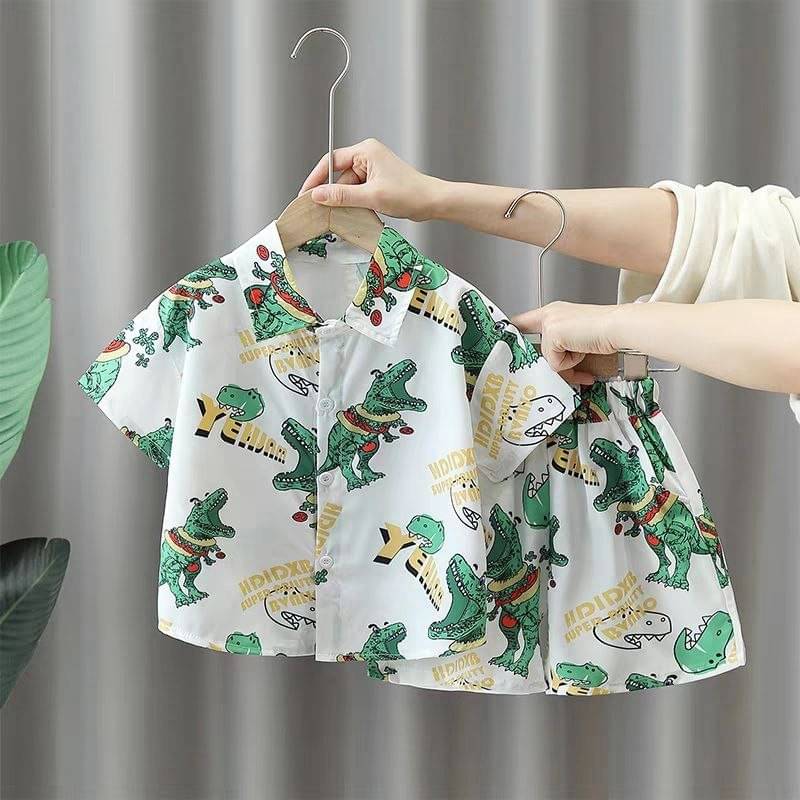     			Ocvito Pack of 1 Baby Boys Cotton Blend Shirt & Shorts Set ( Green )