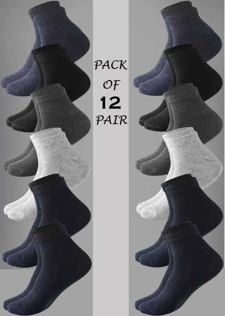    			PLIMA Pack of 12 Men's Cotton Blend Full Length Socks ( Multicolor )