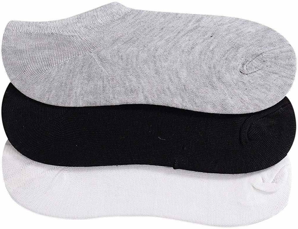     			PLIMA Pack of 3 Men's Cotton Blend Footies ( Multicolor )