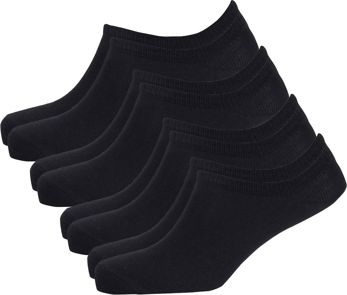     			PLIMA Pack of 4 Men's Cotton Blend Ankle Length Socks ( Black )