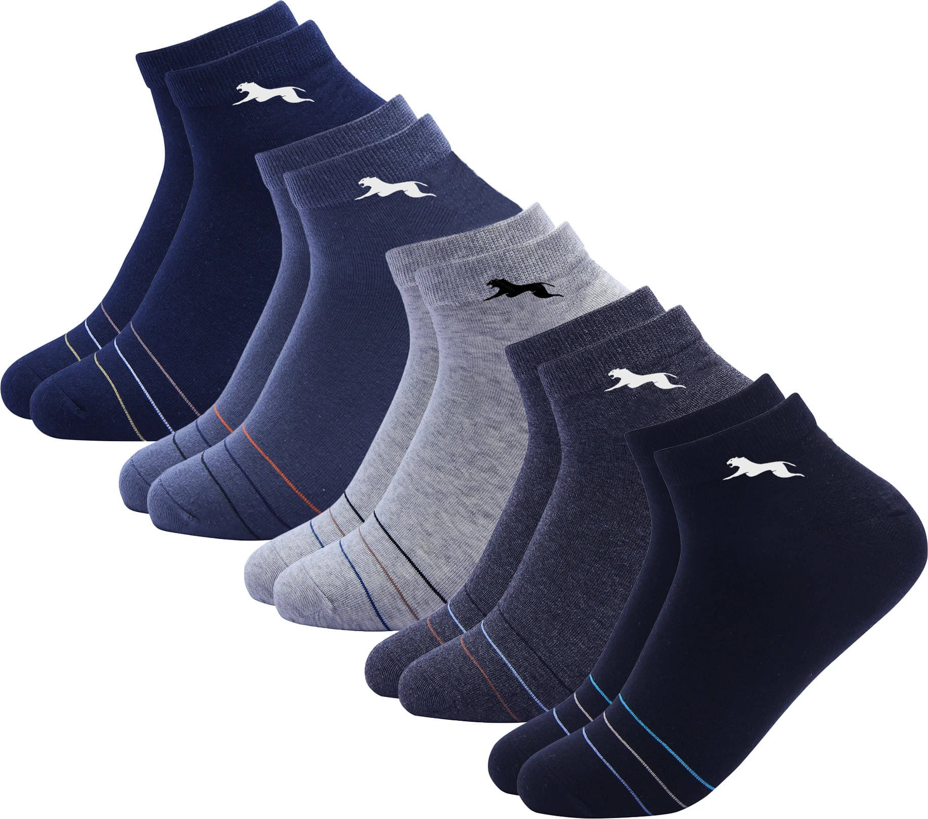     			PLIMA Pack of 5 Men's Cotton Blend Ankle Length Socks ( Multicolor )