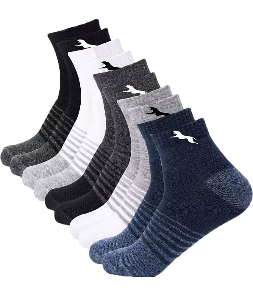 PLIMA Pack of 5 Men's Cotton Blend Ankle Length Socks ( Multicolor ) - Socks | Buy online on ZillyBuy
