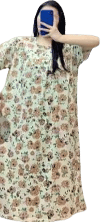     			Pari hub Cotton Blend Printed Women Maternity Nighty ( Beige )