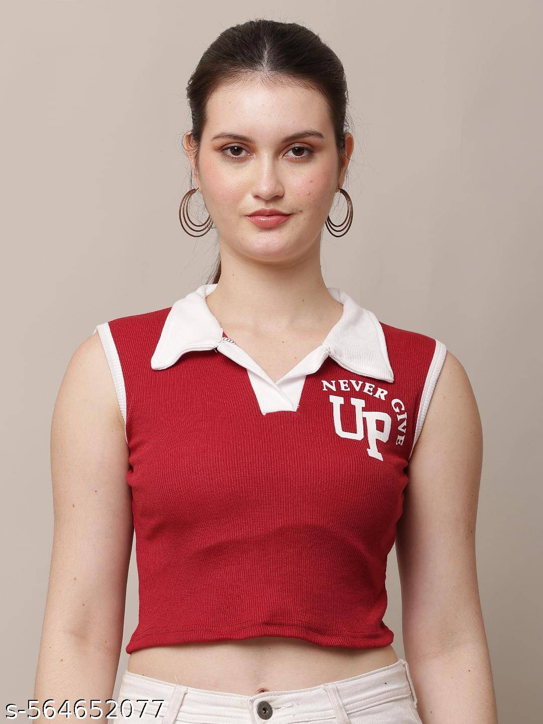 RC NEOEN Women's Viscose Crop Top ( Maroon ) RC NEOEN Women's Viscose Crop Top ( Maroon )