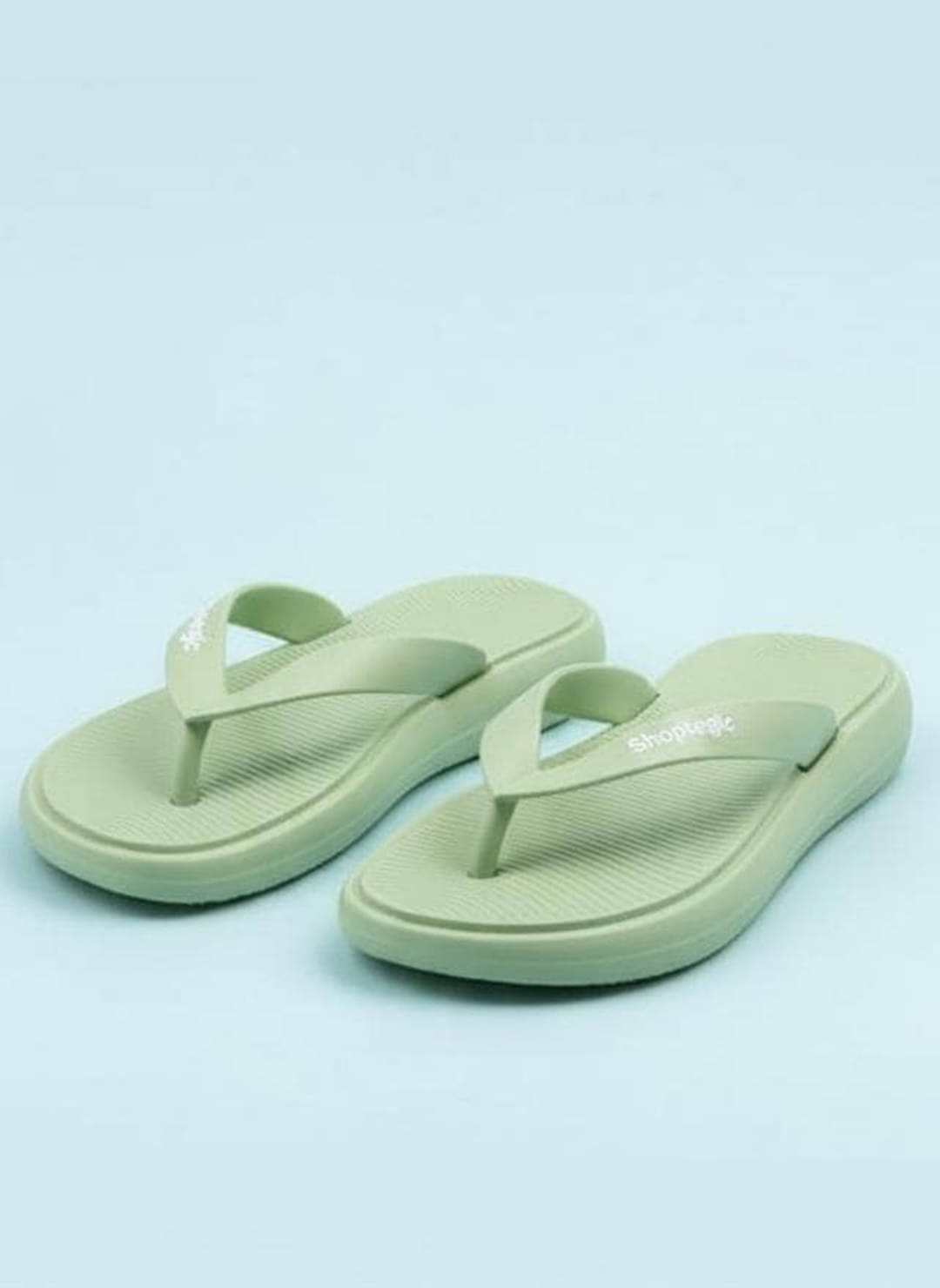     			Shoptegic Green Women's Thong Flip Flop