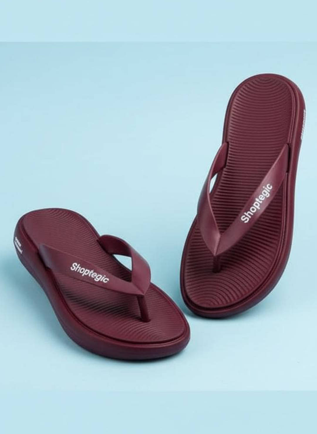     			Shoptegic Maroon Women's Thong Flip Flop