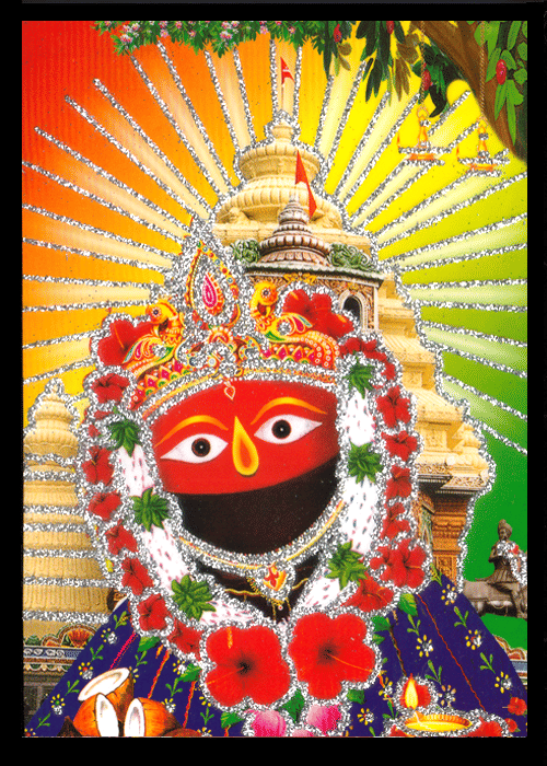 TARINI MATA Sparkled Laminated Photo 5 (Width) x 7 (Length) inch on Wooden Base With Back Support Mount TARINI MATA Sparkled Laminated Photo 5 (Width) x 7 (Length) inch on Wooden Base With Back Support Mount