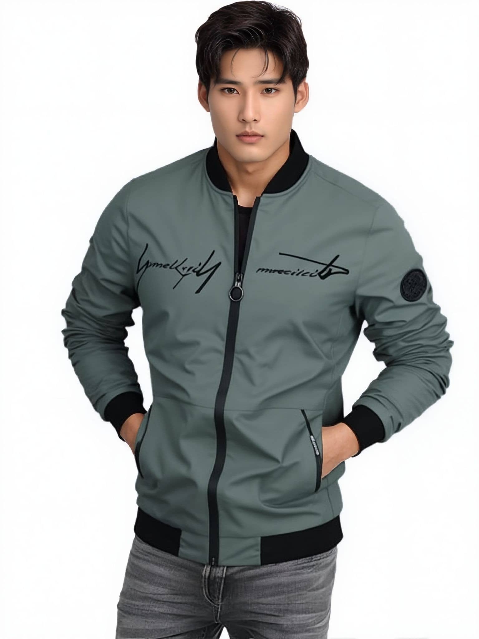 TAZO Nylon Men's Casual Jacket - Light Grey ( Pack of 1 ) - Jackets & Coats | Buy online on ZillyBuy