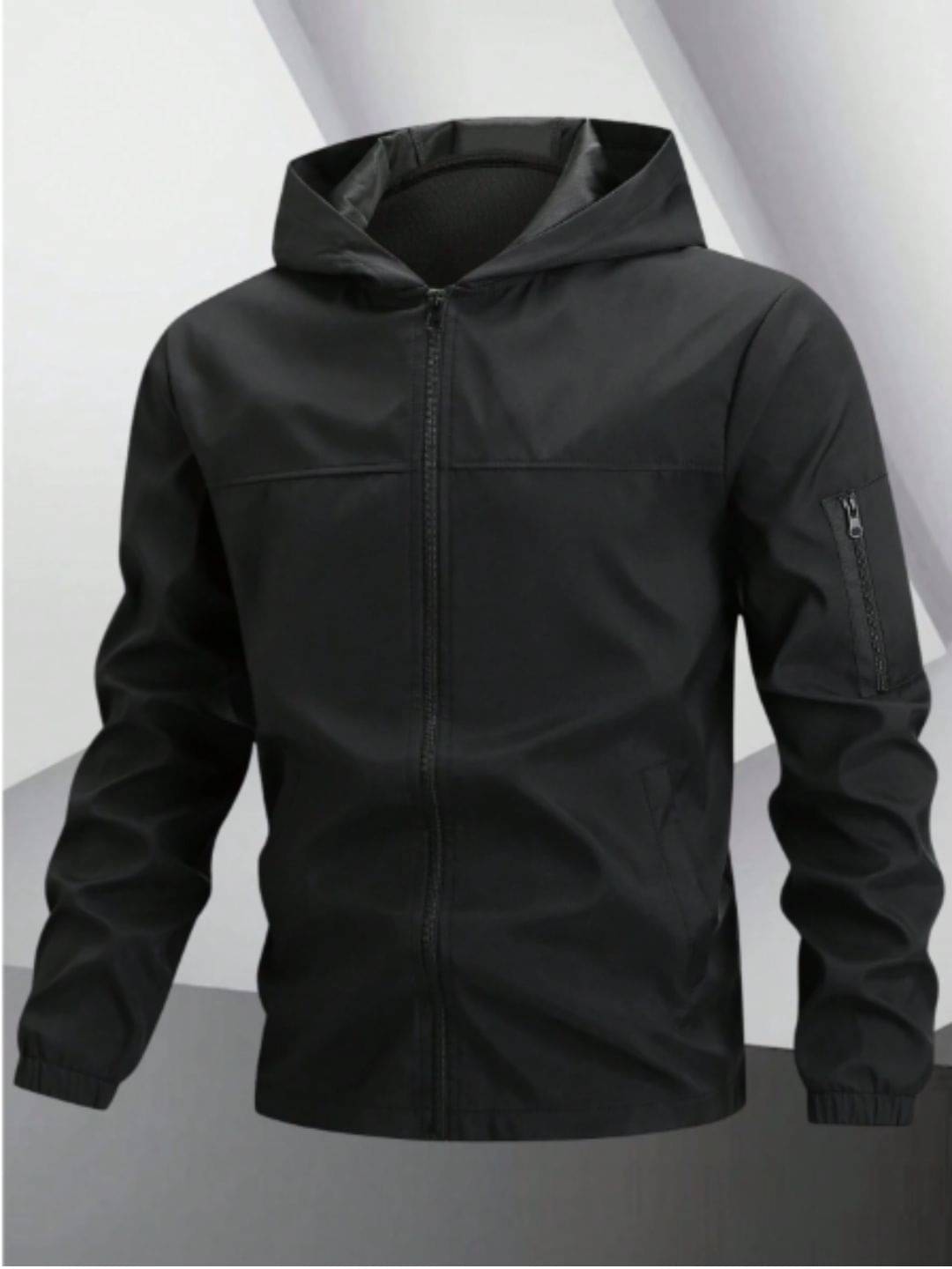 TAZO Nylon Men's Casual Jacket - Black ( Pack of 1 ) TAZO Nylon Men's Casual Jacket - Black ( Pack of 1 )