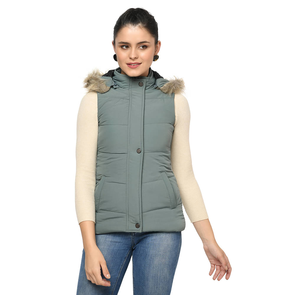     			Trufit - Polyester Green Quilted/Padded Jackets Pack of 1