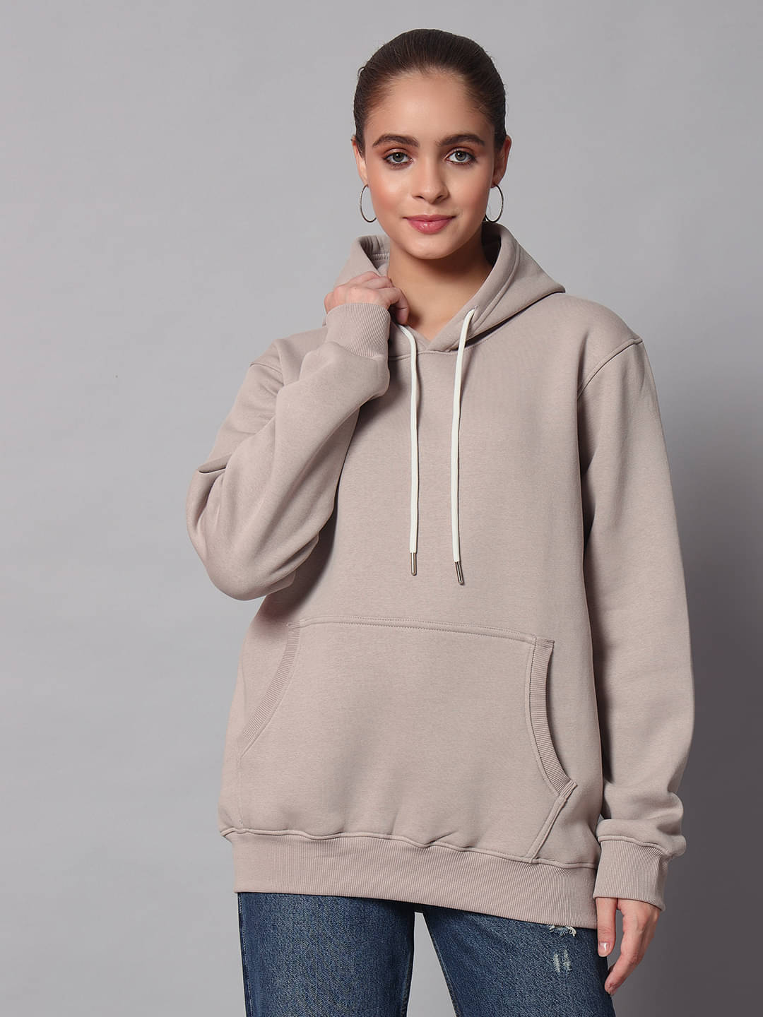 7 ISLANDS Fleece Women's Hooded Sweatshirt ( Grey ) 7 ISLANDS Fleece Women's Hooded Sweatshirt ( Grey )